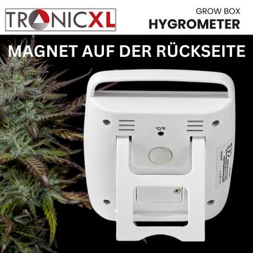 TronicXL Hygrometer Hygrometer + Thermometer für Grow Box Zelt Schrank Grower Zubehör, (1-St)