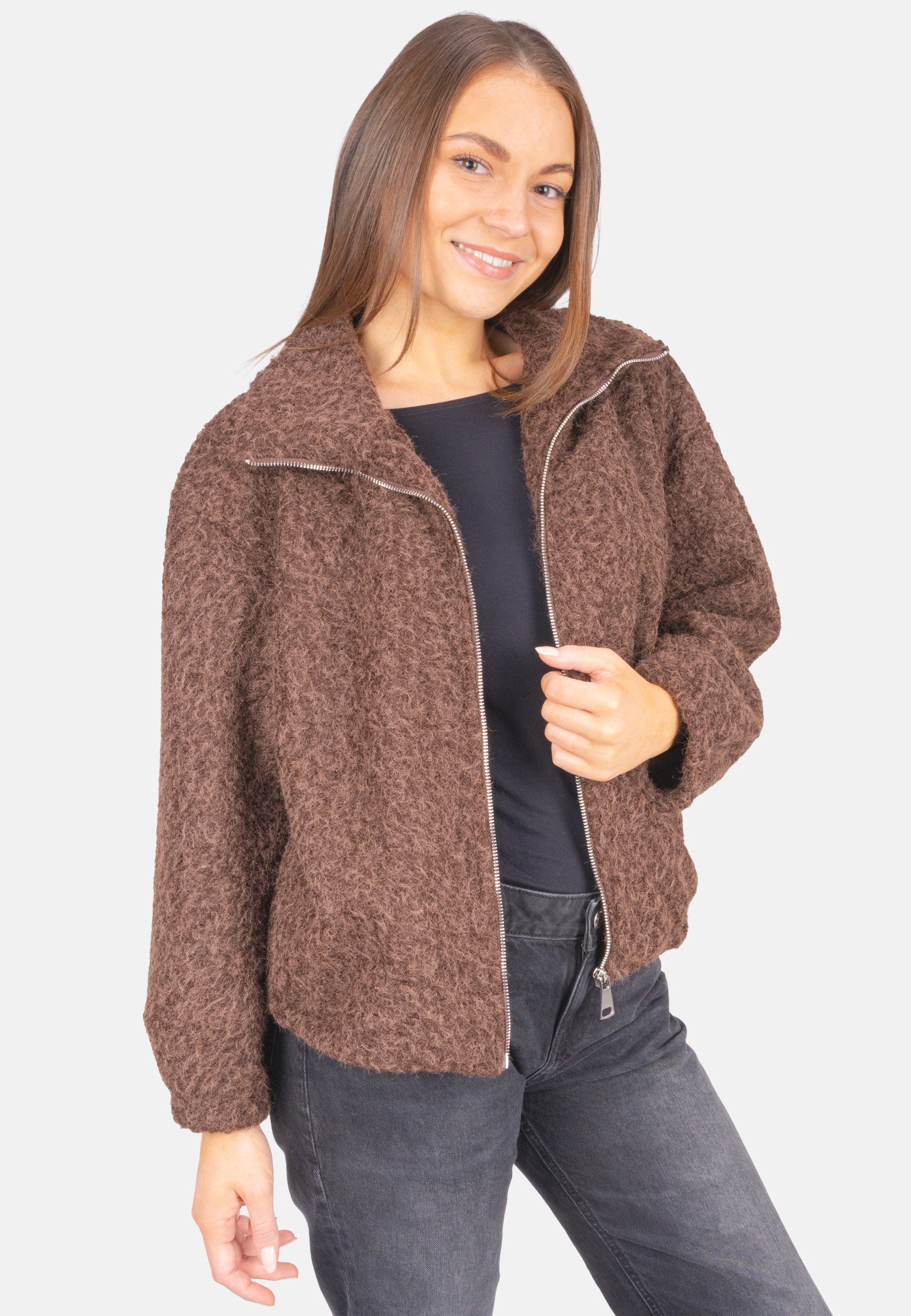 Seasons of April Wolljacke HAZEL (1-St) Kuschelige Damen Jacke in Woll Opti günstig online kaufen