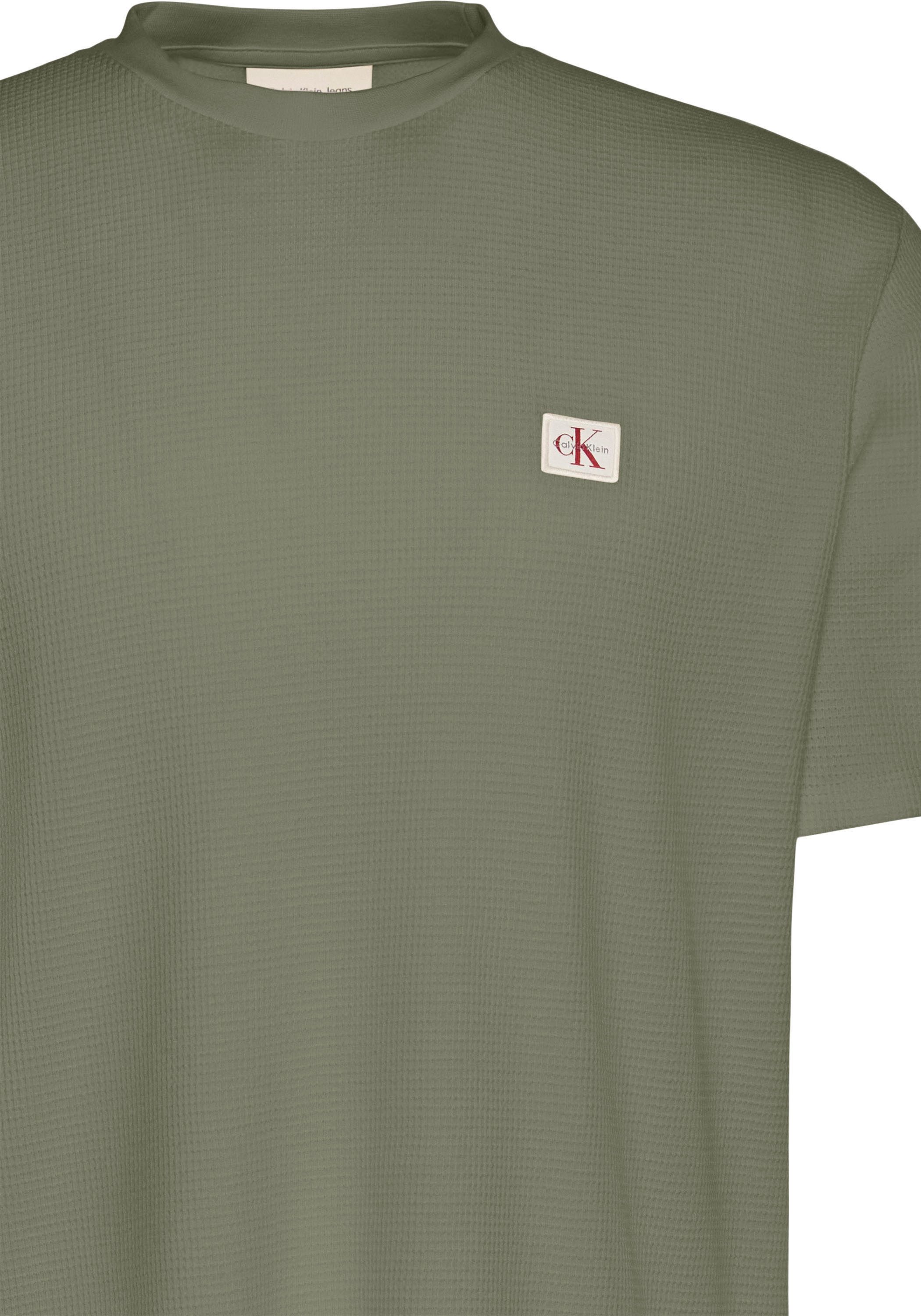 Calvin Klein Jeans T-Shirt WAFFLE BADGE TEE Regular fit mit Rundhalsausschnitt