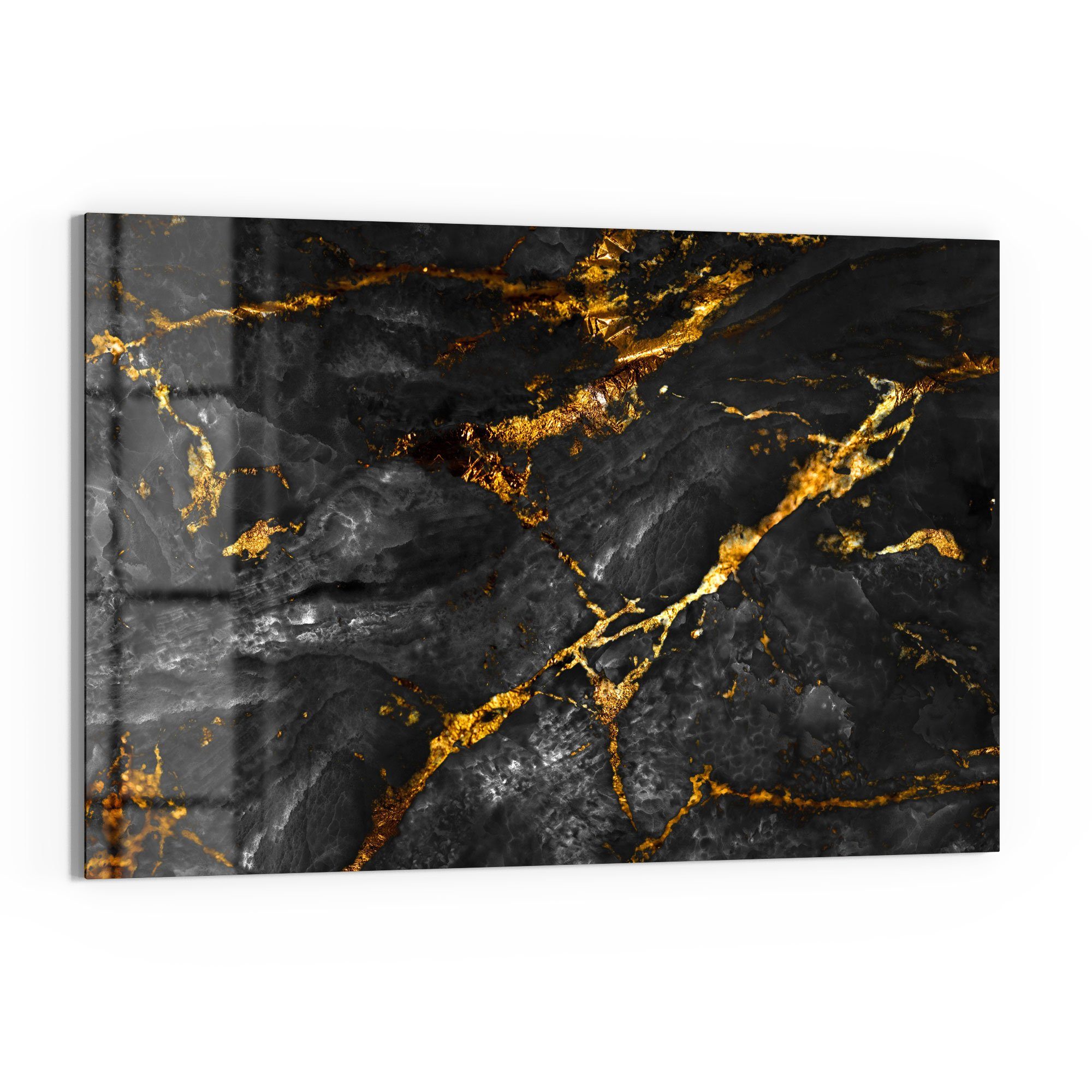 DEQORI Glasbild 'Veredelter Naturstein', 'Veredelter Naturstein', günstig online kaufen