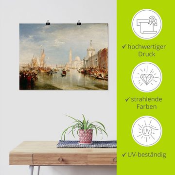 Artland Kunstdruck Venedig, Dogana und S. Giorgio Maggiore., Italien (1 St), als Leinwandbild, Wandaufkleber oder Poster in versch. Größen