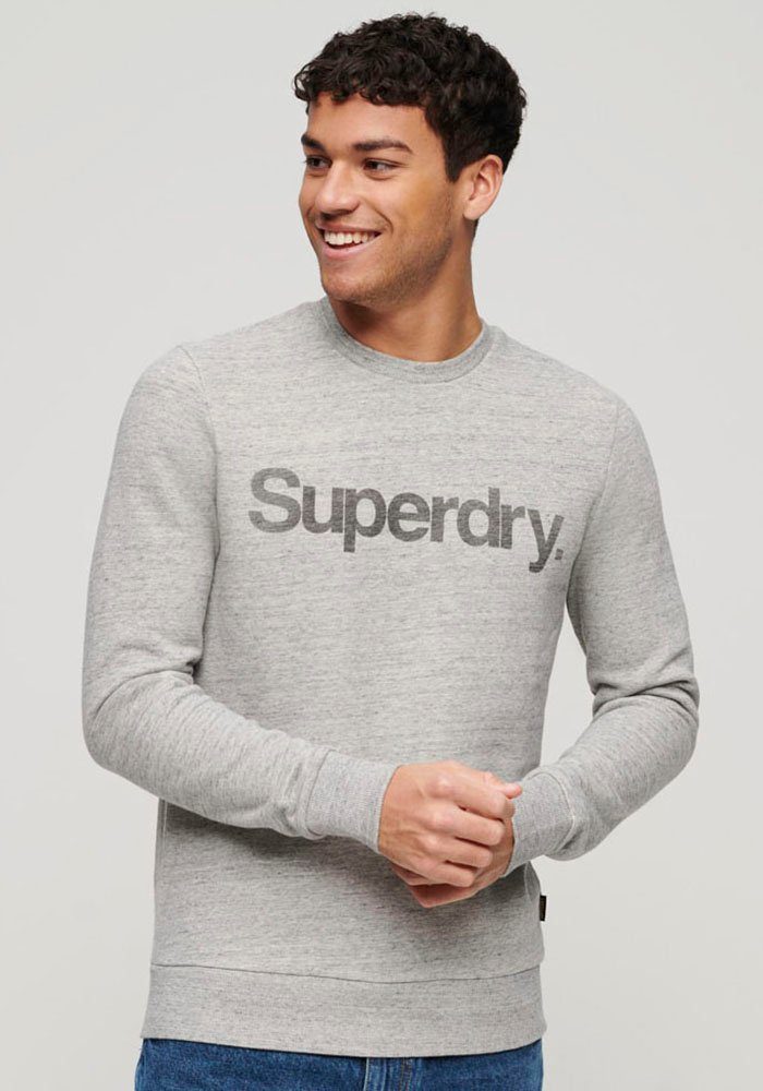 Superdry Sweatshirt LOOSE LOGO grey CITY CORE athletic marl CREW