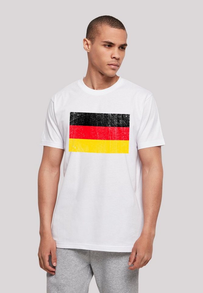 F4NT4STIC T-Shirt Deutschland Flagge Germany distressed Print