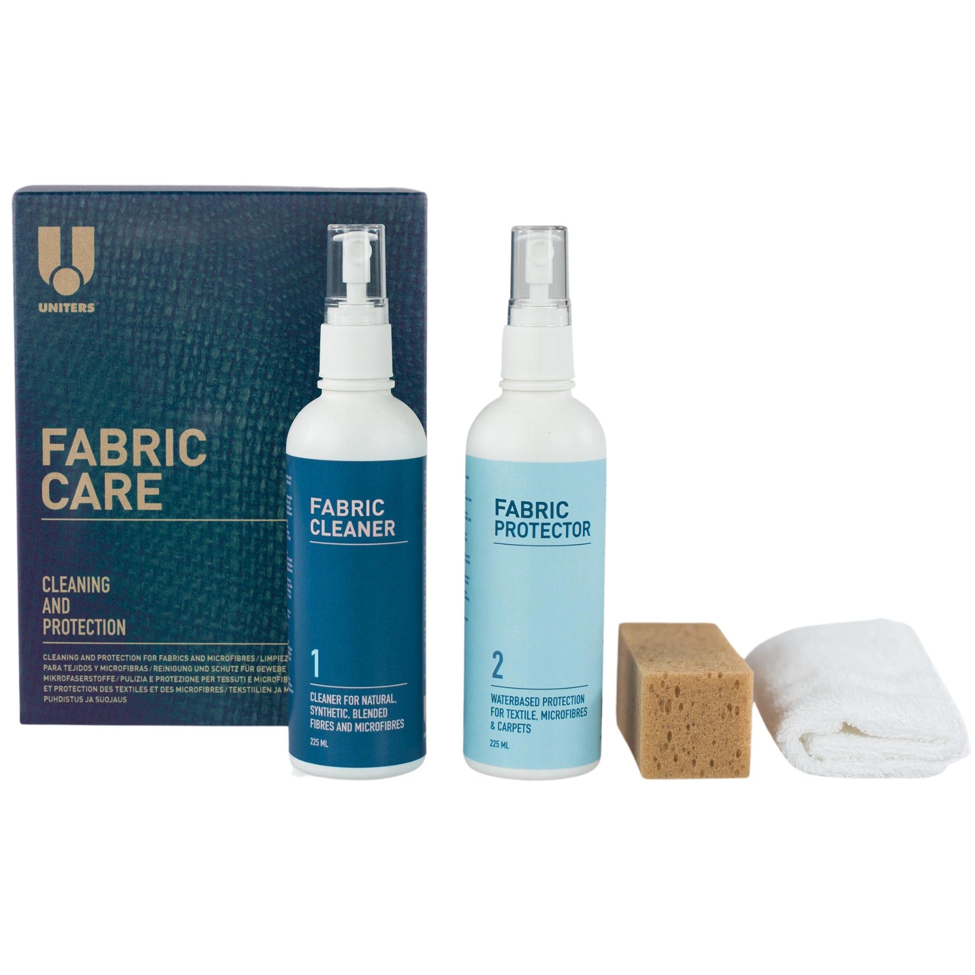 Uniters Reinigungs-Set Fabric Care, (Polsterreinigungs-Kit, 1-St., für Polstermöbel, Teppiche, Autositze & mehr), 4-tlg.
