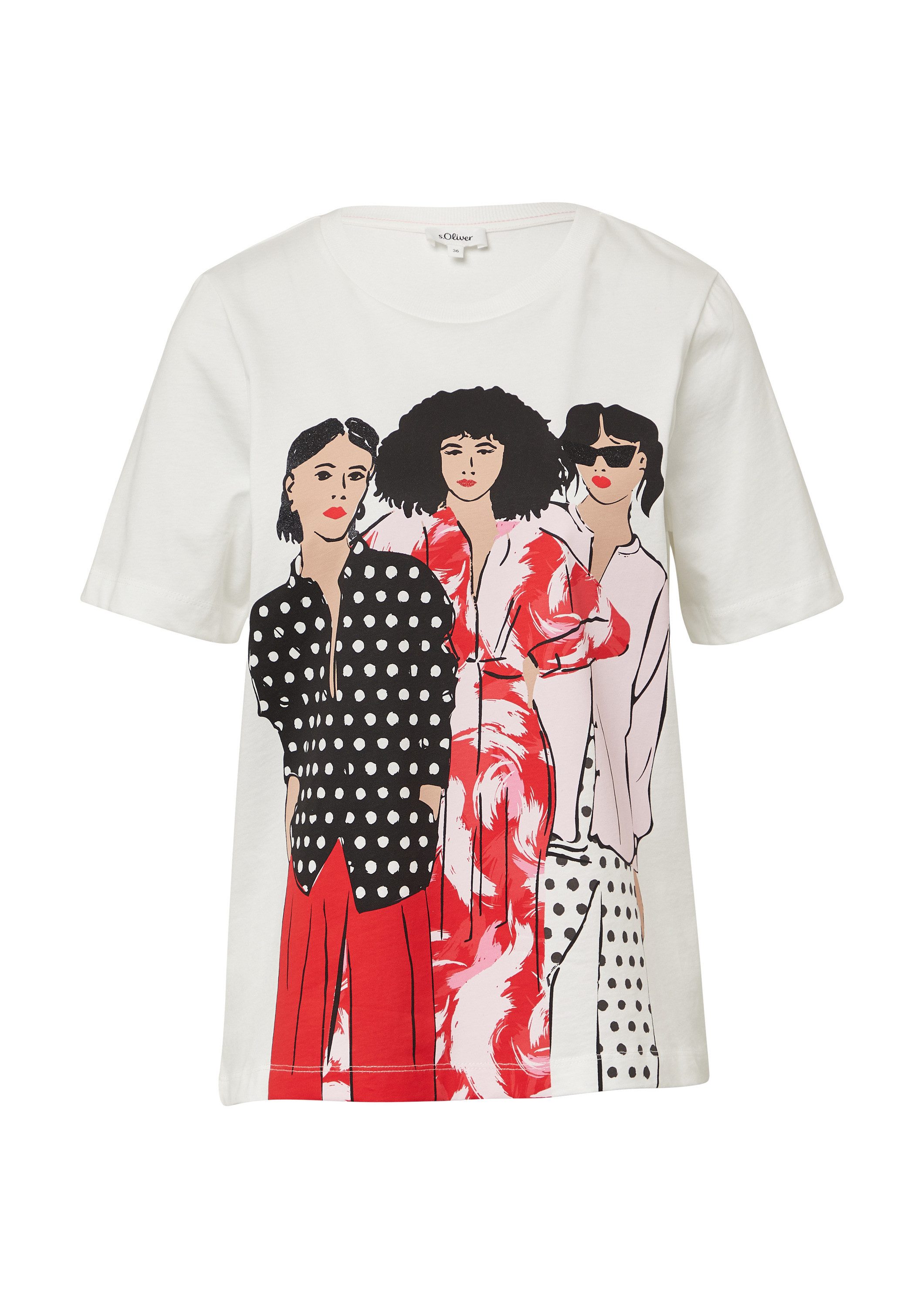 s.Oliver Kurzarmshirt T-Shirt (1-tlg) günstig online kaufen