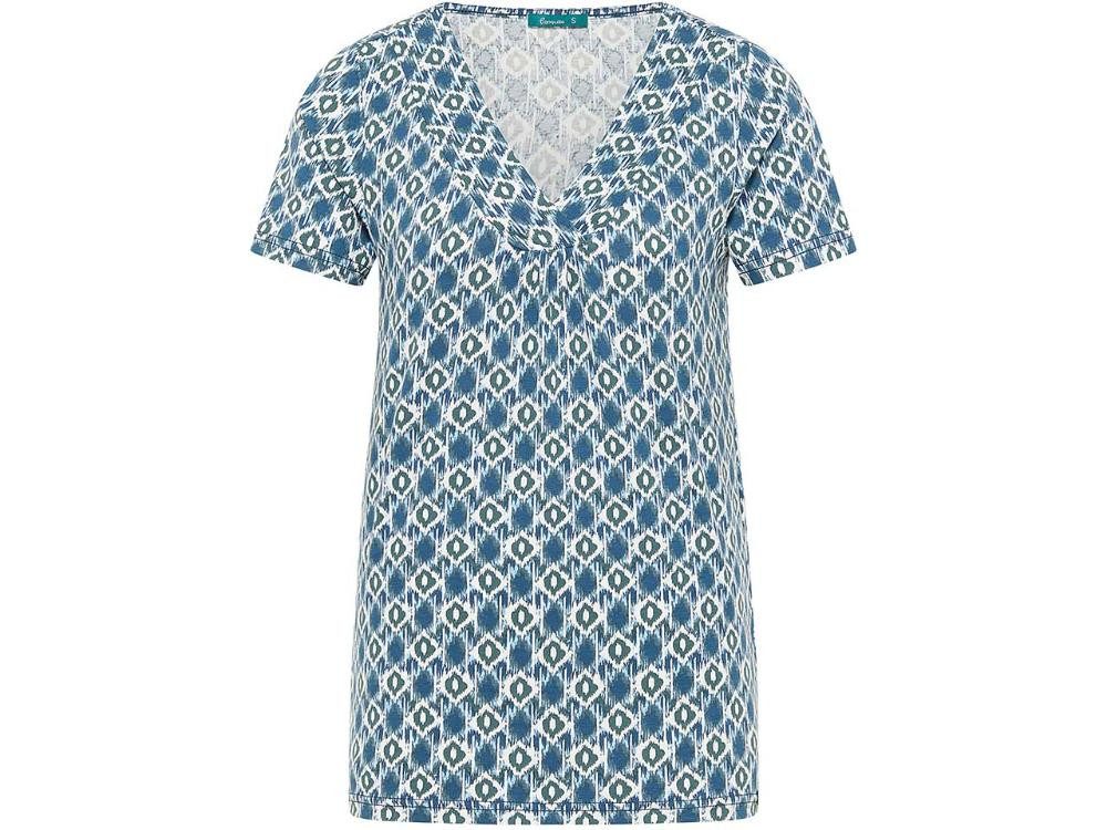 Tranquillo T-Shirt tranquillo Bio-Damen-Jersey-T-Shirt mit V-Ausschni