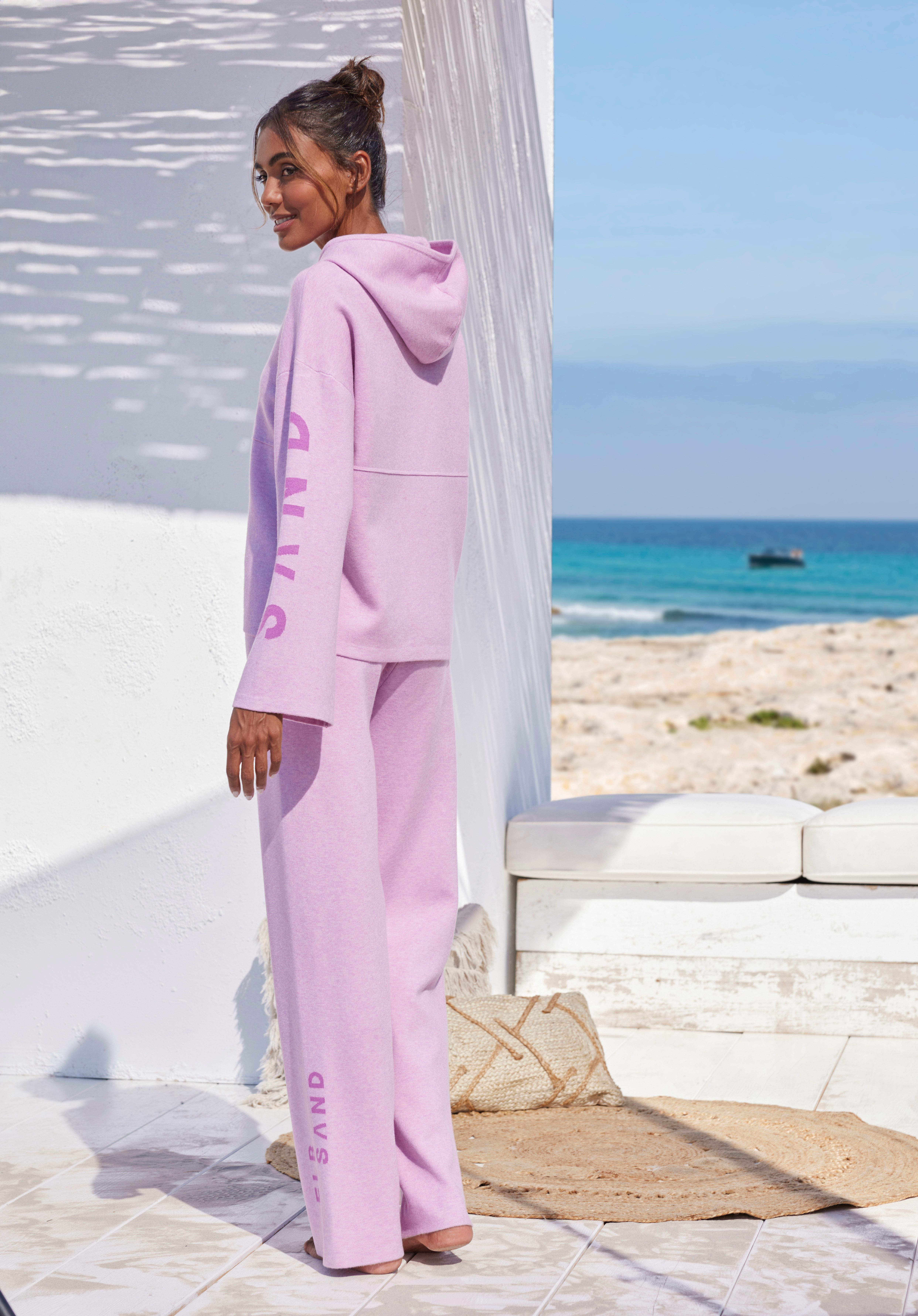 Elbsand Kapuzenpullover mit Logostickerei, Loungewear