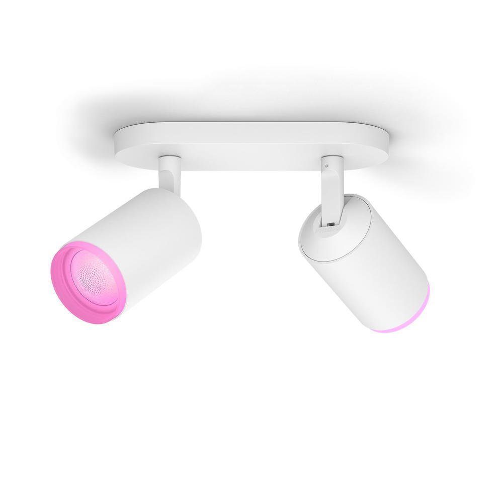 Philips Hue LED Deckenstrahler Bluetooth White & Color Ambiance Spot Fugato  in, Smart Home Dimmfunktion, Leuchtmittel enthalten: Ja, LED, warmweiss,  Deckenstrahler, Deckenspot, Aufbaustrahler
