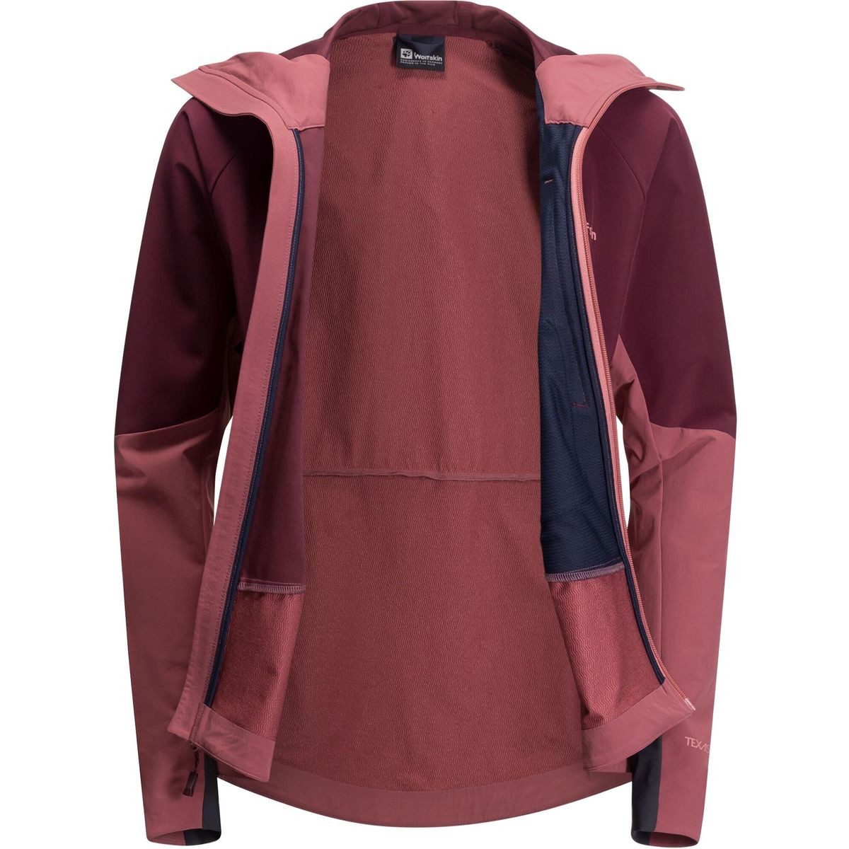 Jack Wolfskin Skijacke Alpspitze Hoody W Winddichte und wasserabweisende Softshell-Kapuzenjacke mit