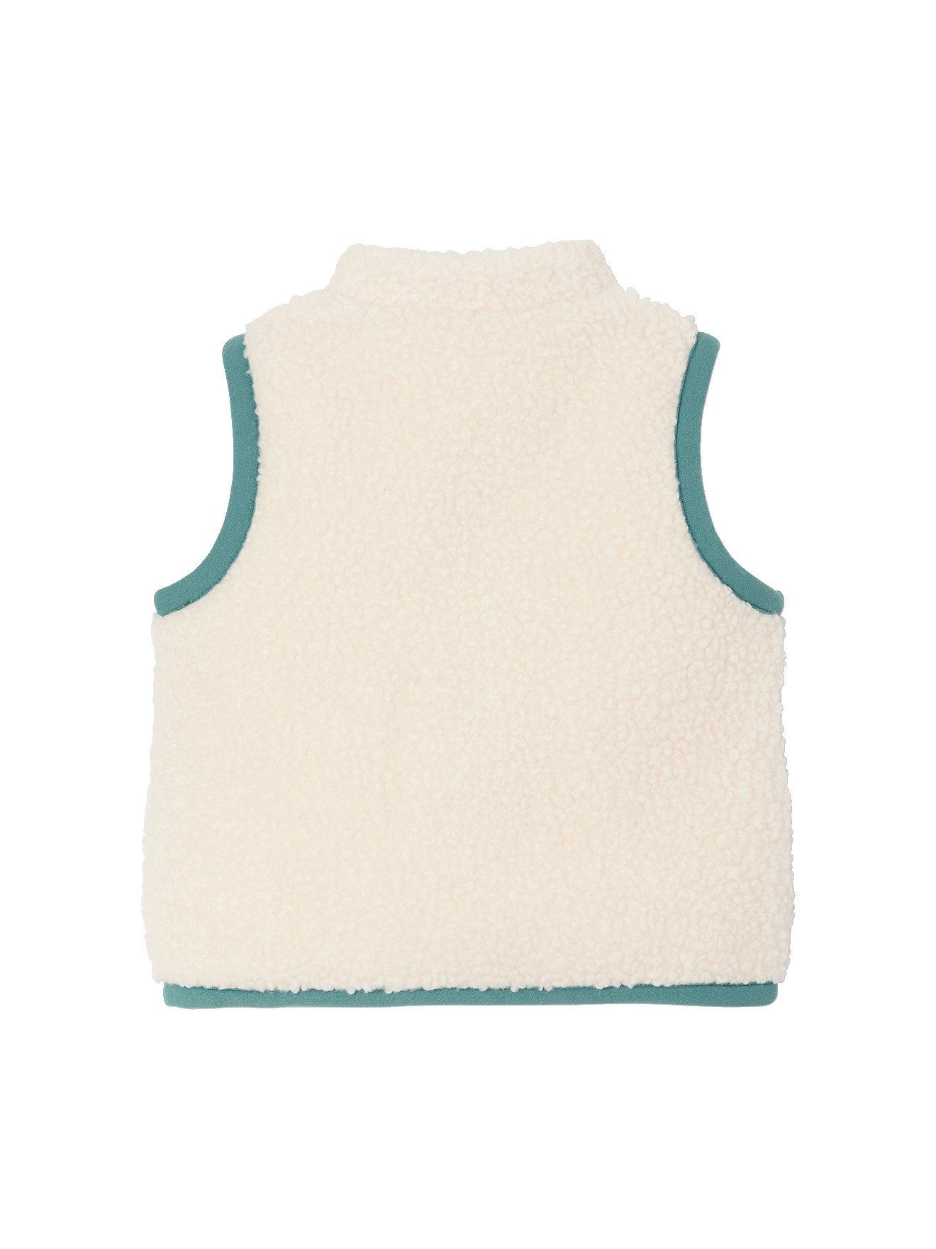 vertbaudet Strickjacke Baby Weste aus Teddyfleece – Bild 2 von 4