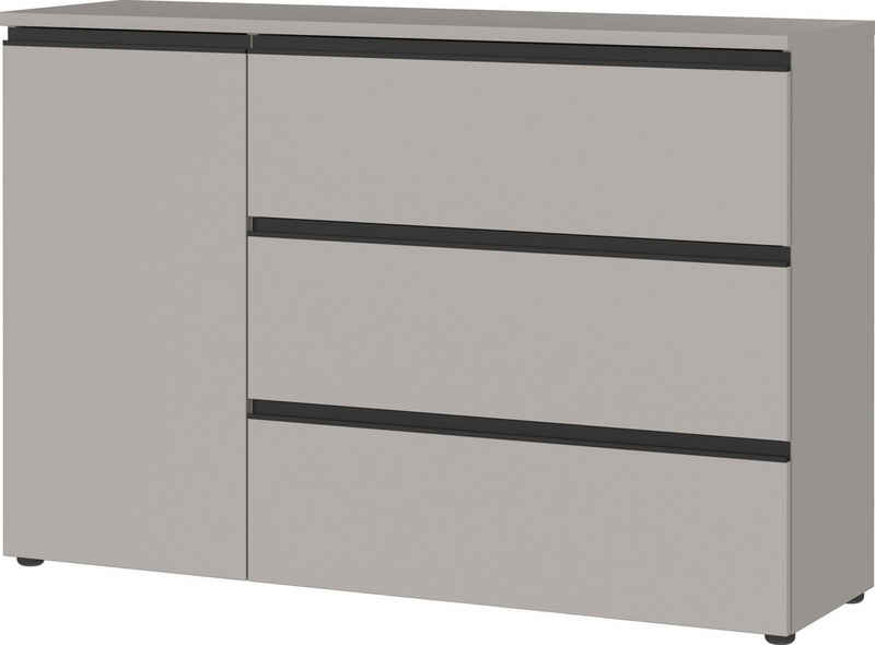 FURNARO Kommode, Schrank Aufbewahrung 3 Schubladen Made in Germany 135x91x41 cm