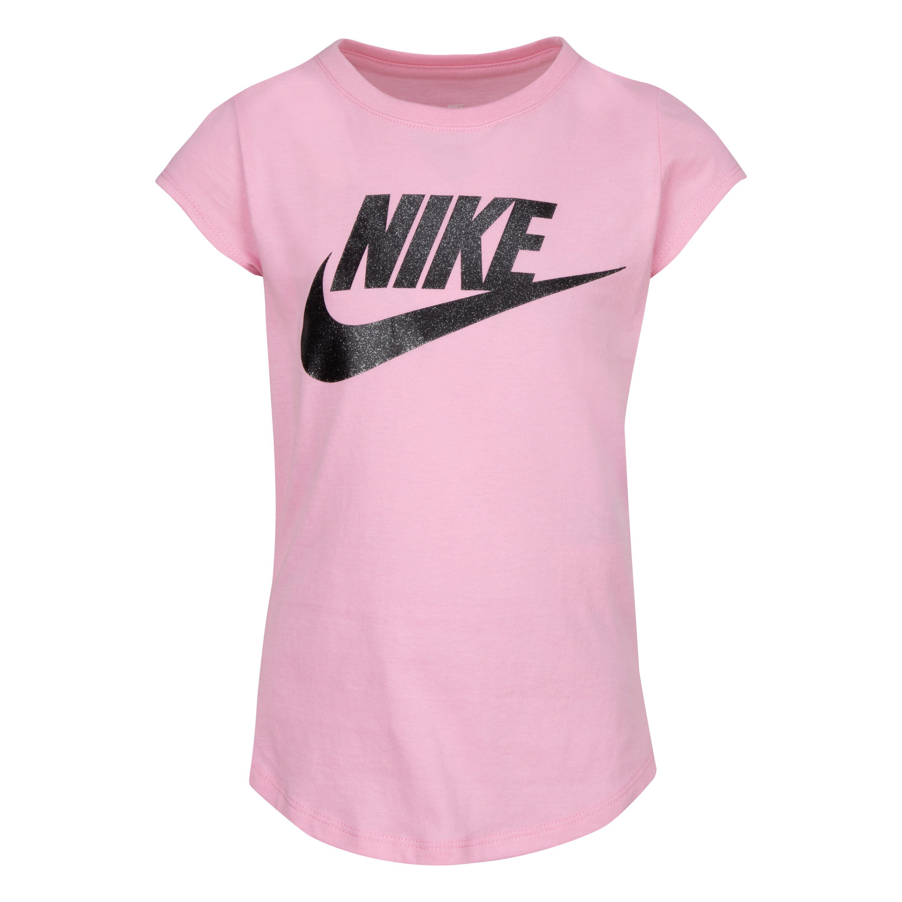 Sportswear NIKE SHORT Nike FUTURA Kinder rosa TEE SLEEVE - T-Shirt für