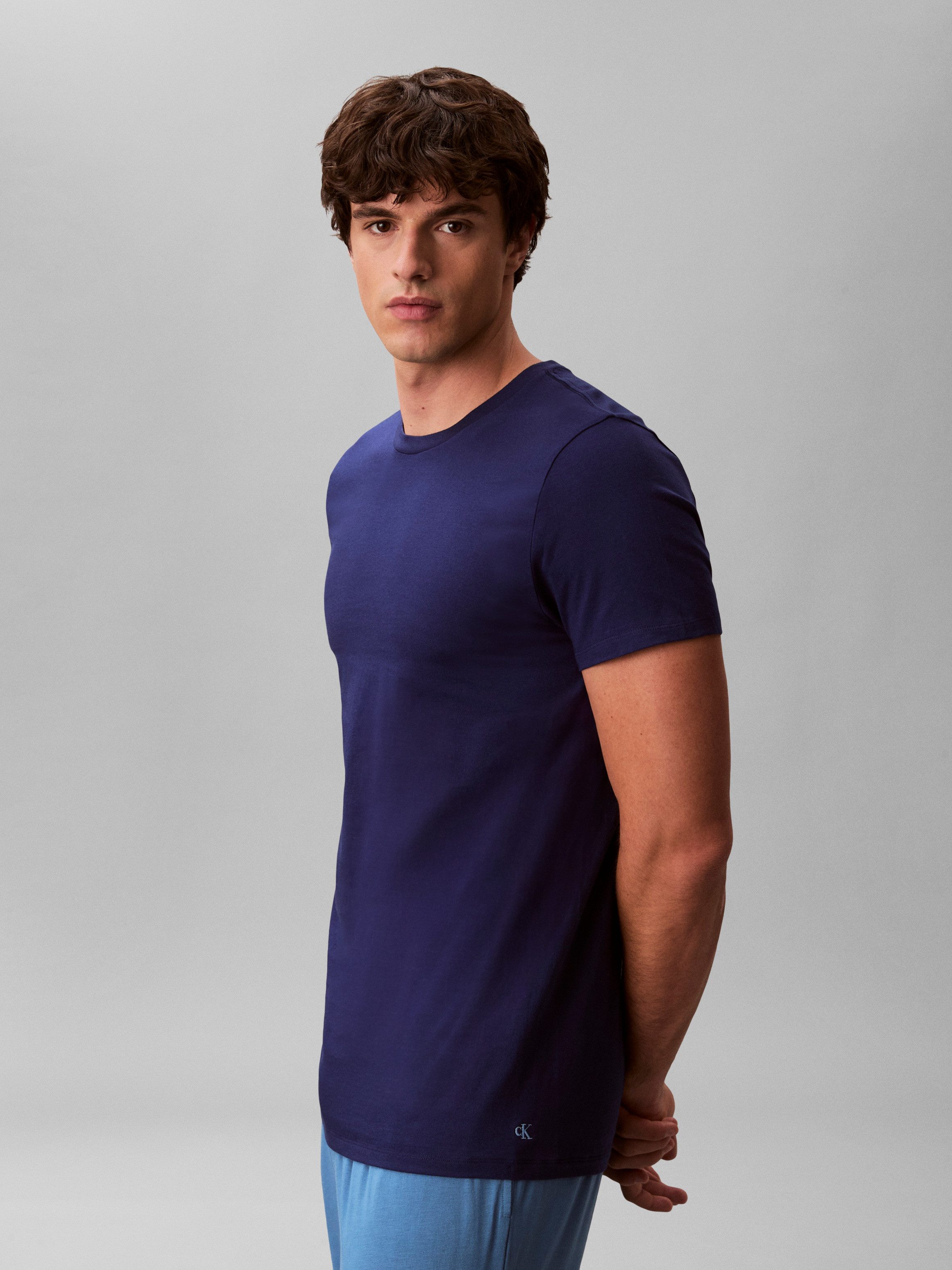 Calvin Klein Underwear T-Shirt S/S CREW NECK 3PK (Packung, 3-tlg., 3er-Pack) mit Logostickerei