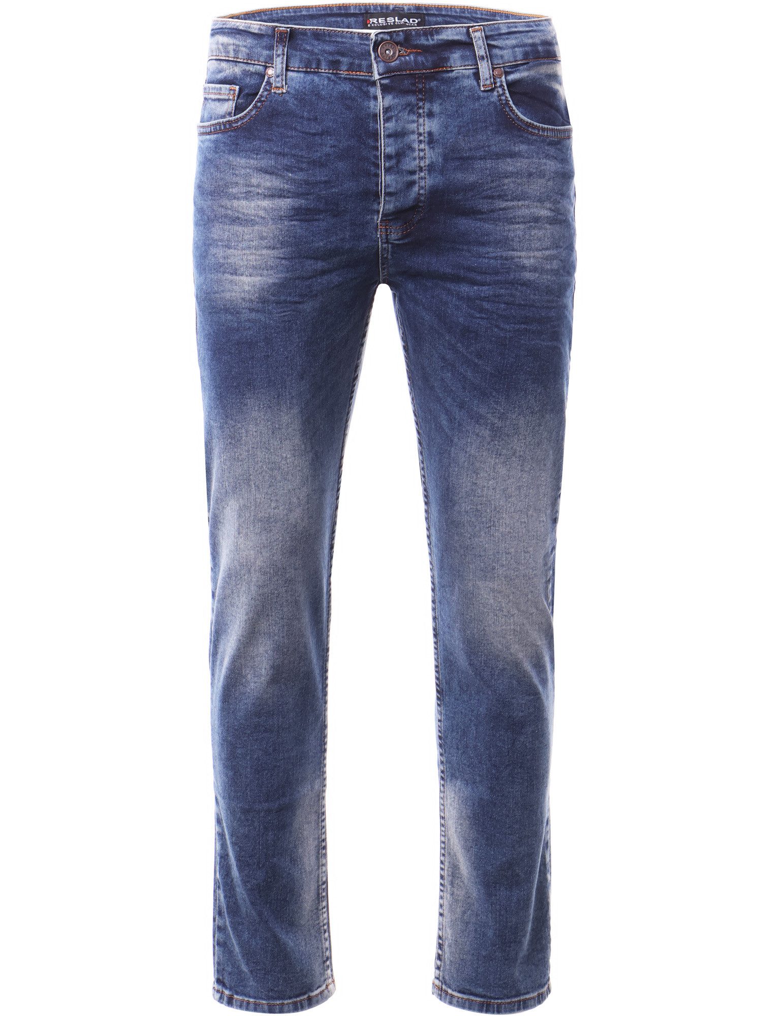 Reslad Stretch-Jeans Reslad Jeans-Herren Slim Fit Basic Style Stretch-Denim Jeans-Hose Stretch Jeans-Hose Slim Fit
