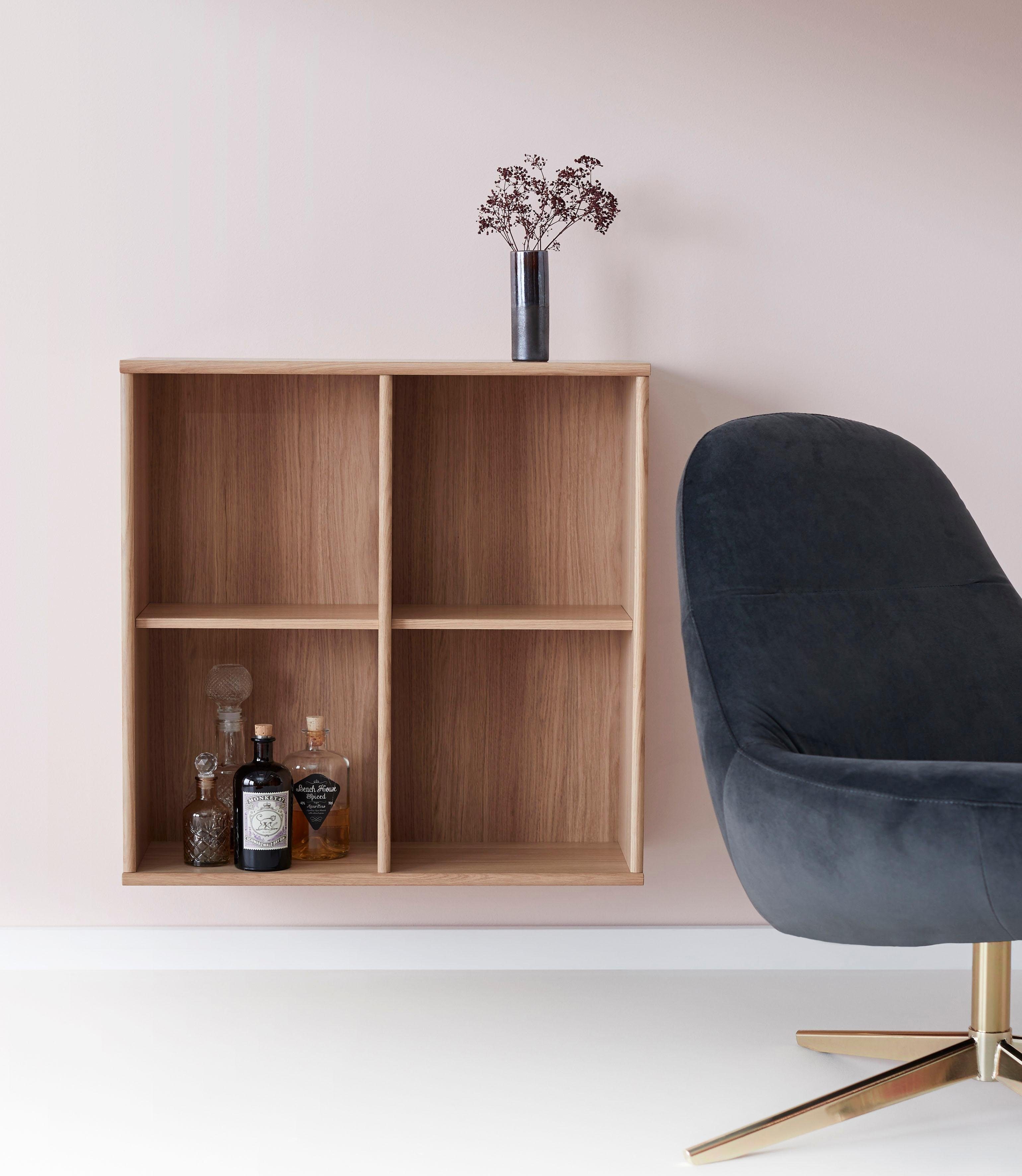 Hammel Furniture Regal Mistral, Hochwertig Hängeregal, Wandregal, Verstellbar Einlegeböden, B:70 cm, T:27 cm, anpassungsbar Designmöbel