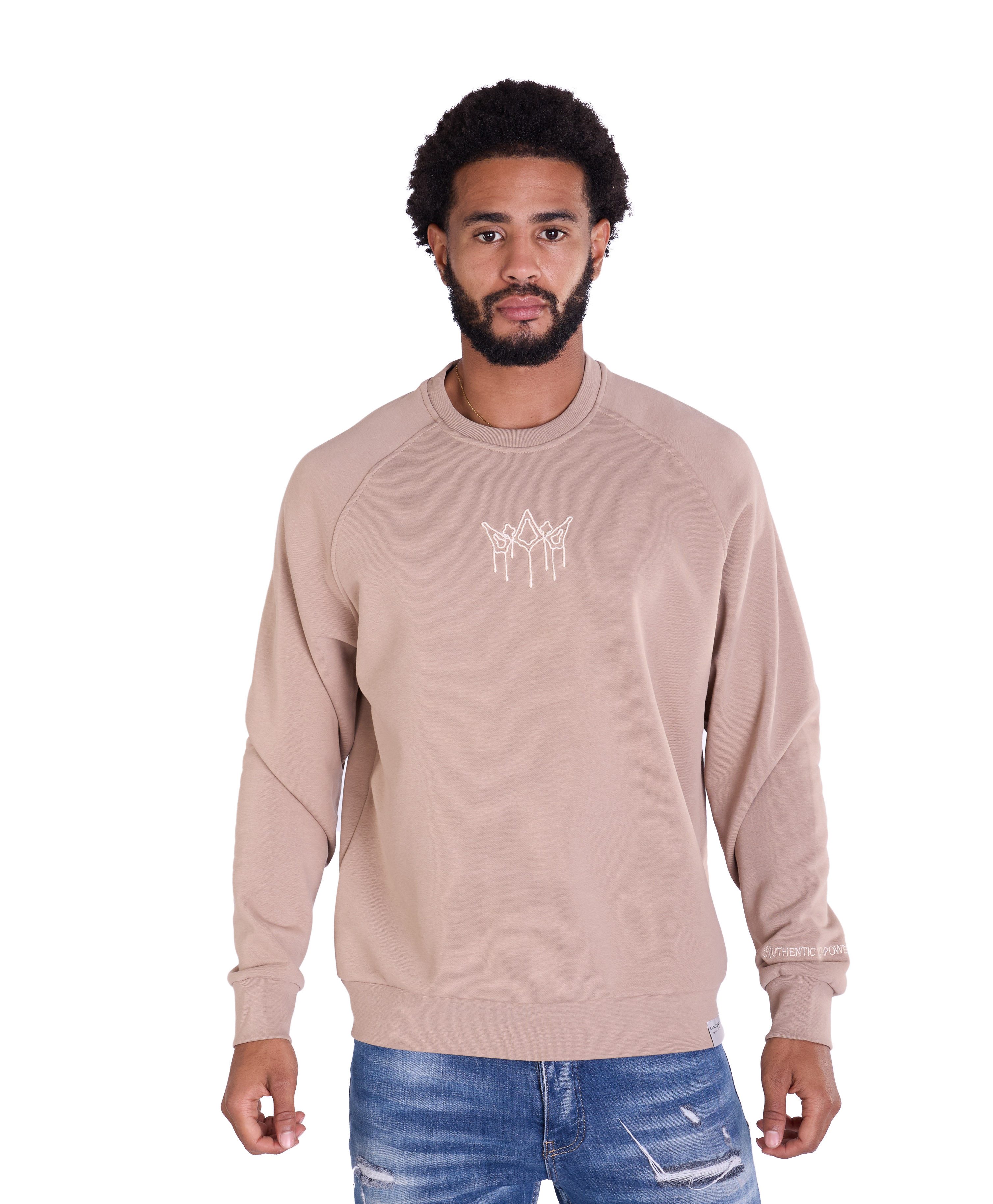 Sweatshirt mit feiner Logo Bestickung