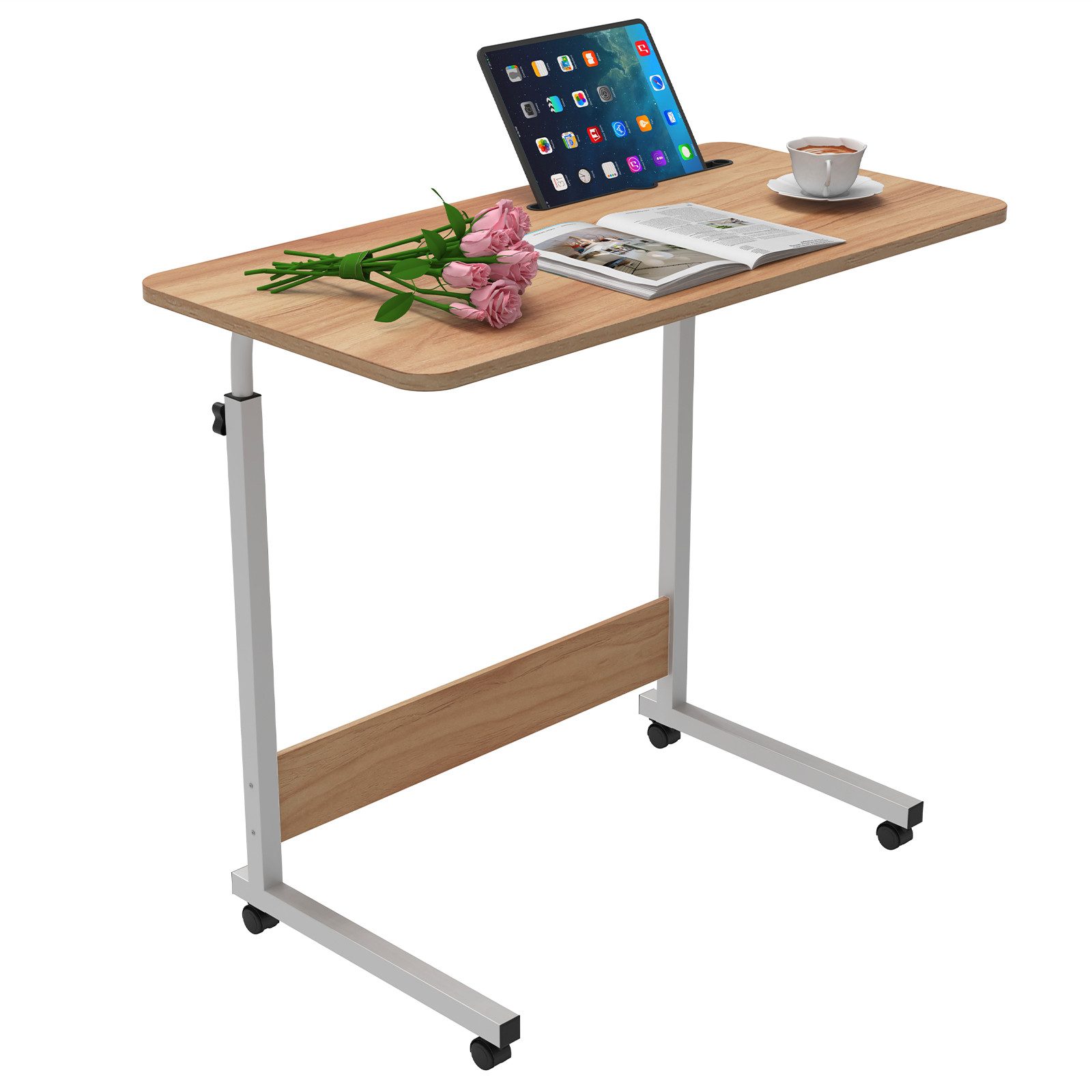 JEOBEST Schreibtisch Computertisch Mobiler Stehtisch 80x40cm Laptoptisch mi günstig online kaufen