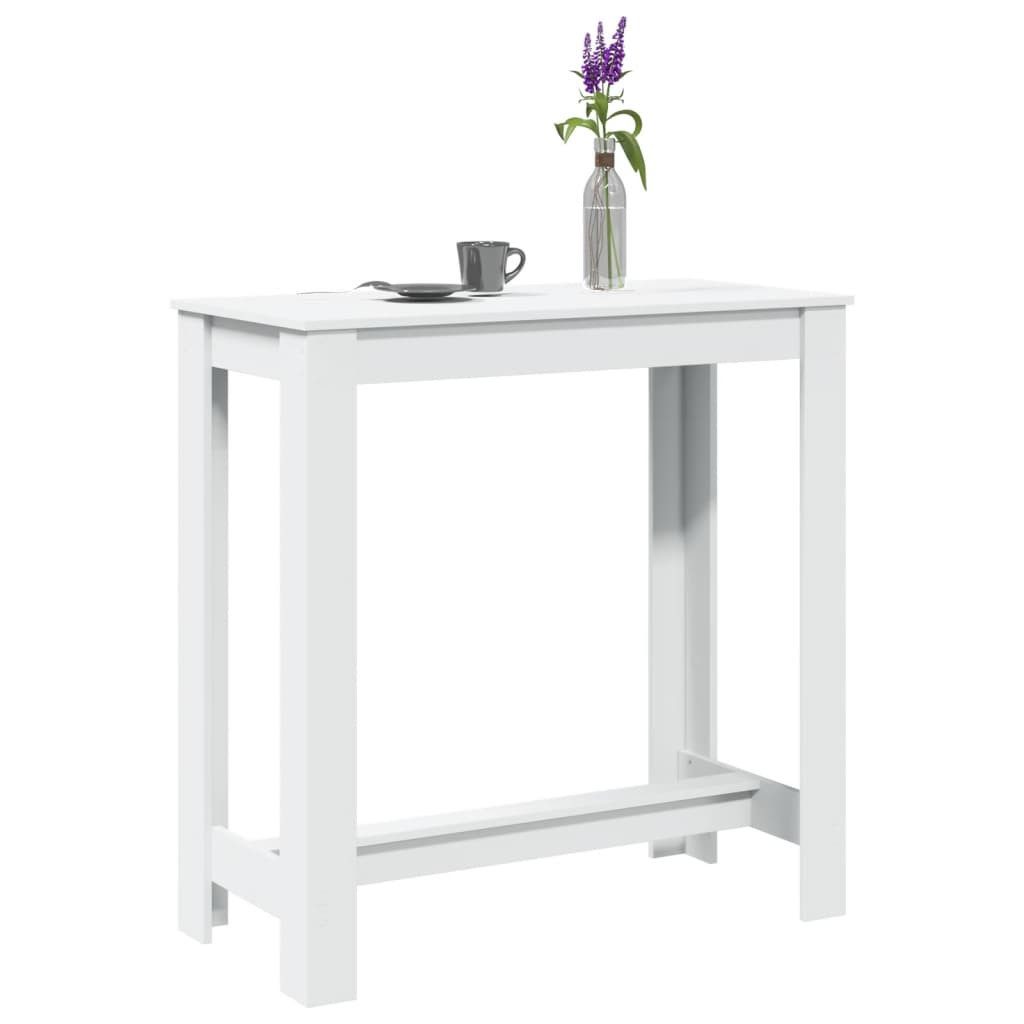 vidaXL Esstisch Bartisch Weiß 102x50x103,5 cm Holzwerkstoff (1-St)