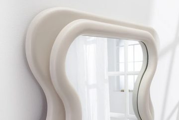 LebensWohnArt Wandspiegel Extravaganter Design Spiegel 160x70cm FORMOSA greige