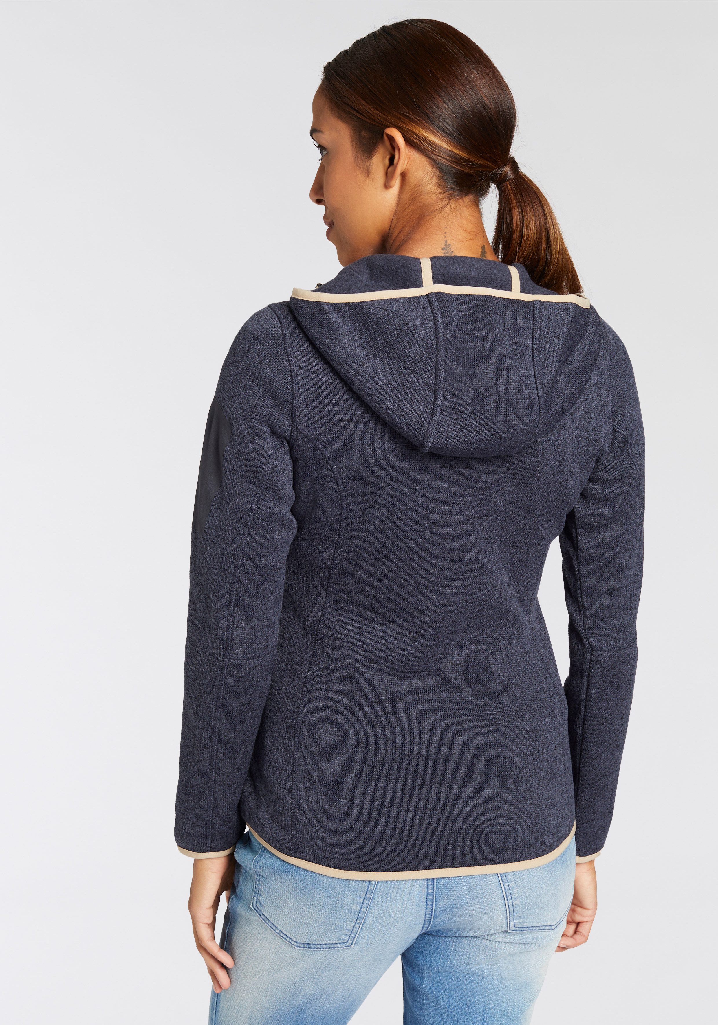 CMP Strickfleecejacke KNITTED MELANGE HOODY WOMAN günstig online kaufen