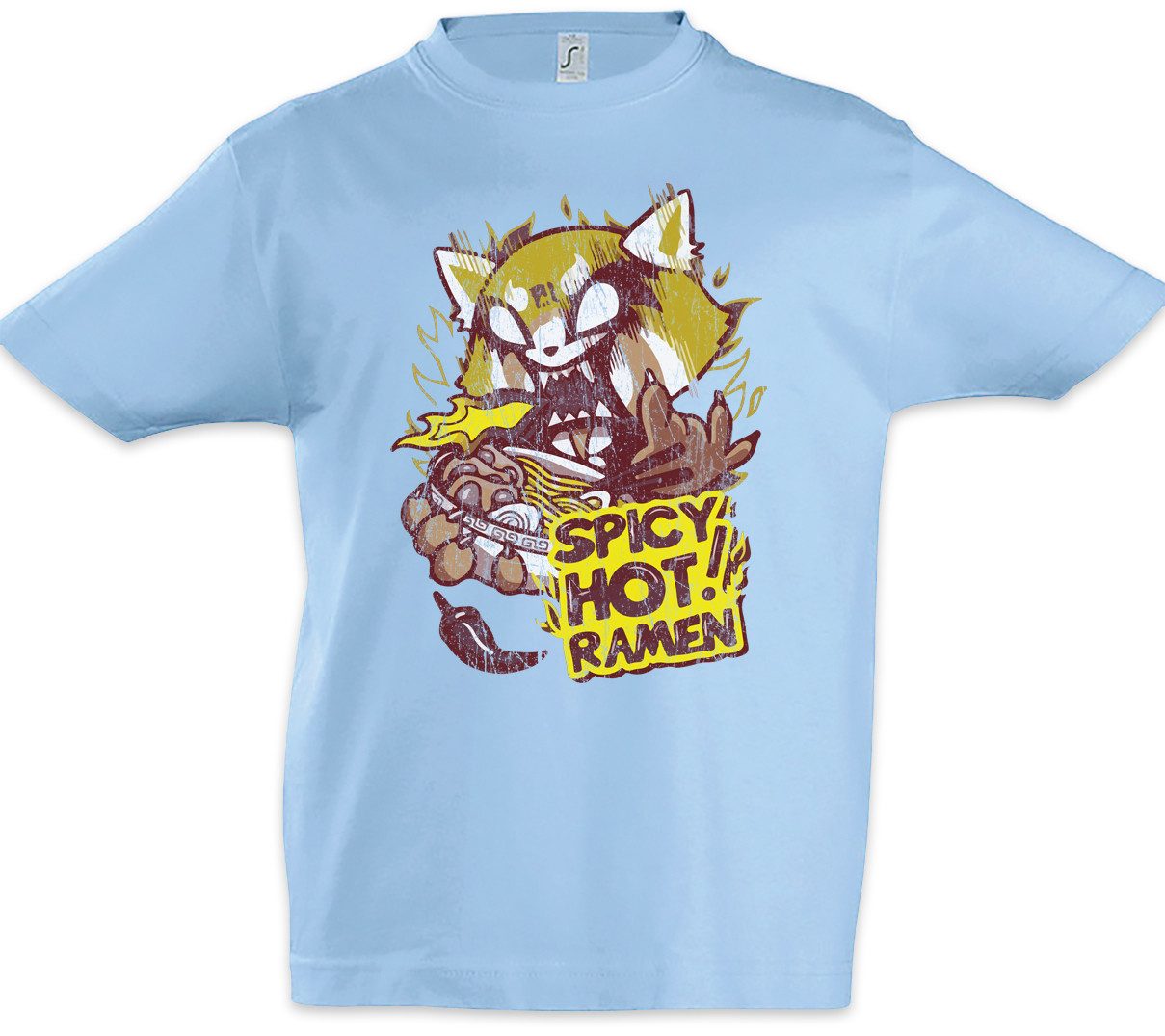 Print-Shirt Ramen Spicy Hot Kinder T-Shirt Soup Suppe Japan Noodles Katze