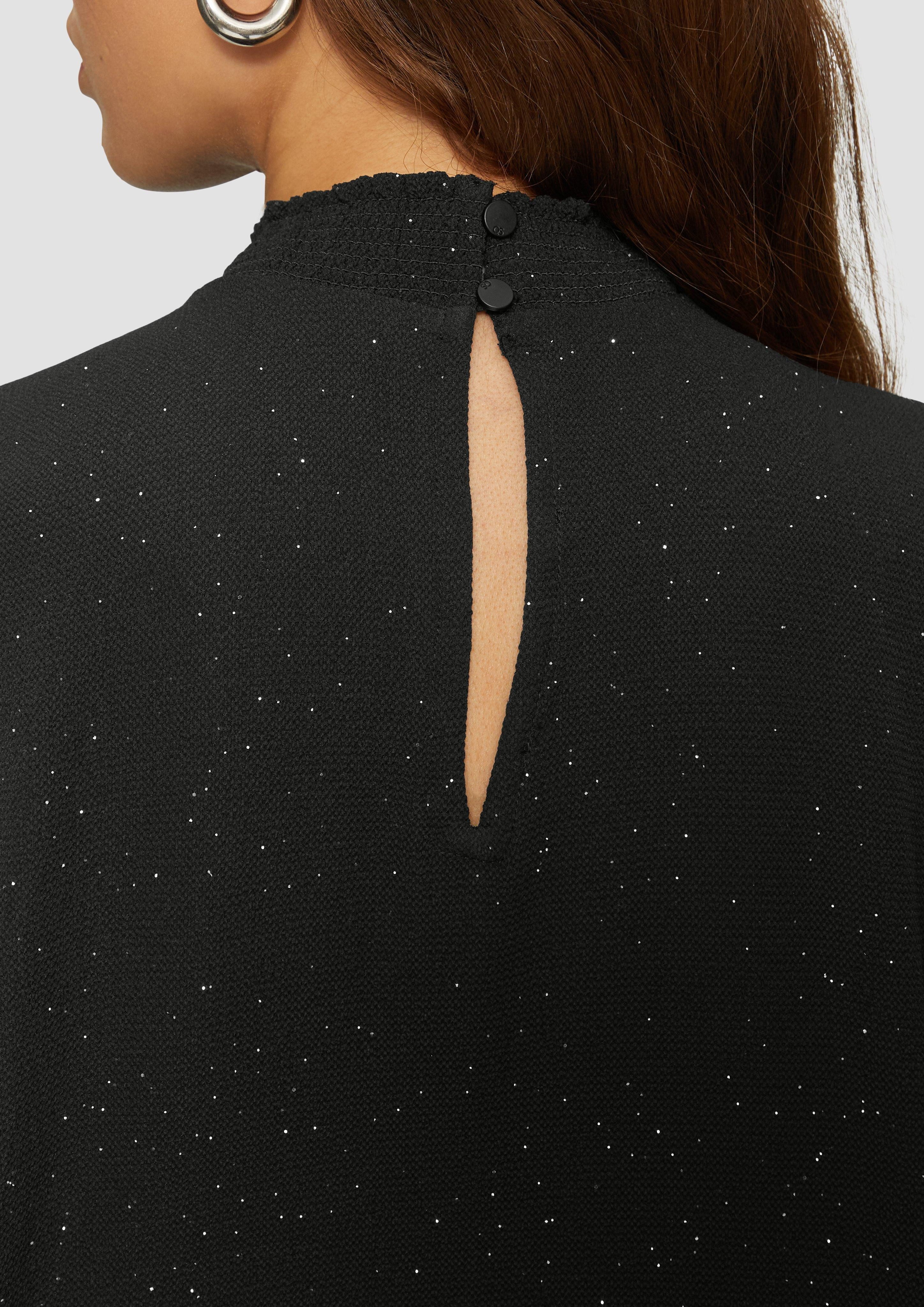 QS Langarmbluse Leicht strukturierte Bluse mit günstig online kaufen