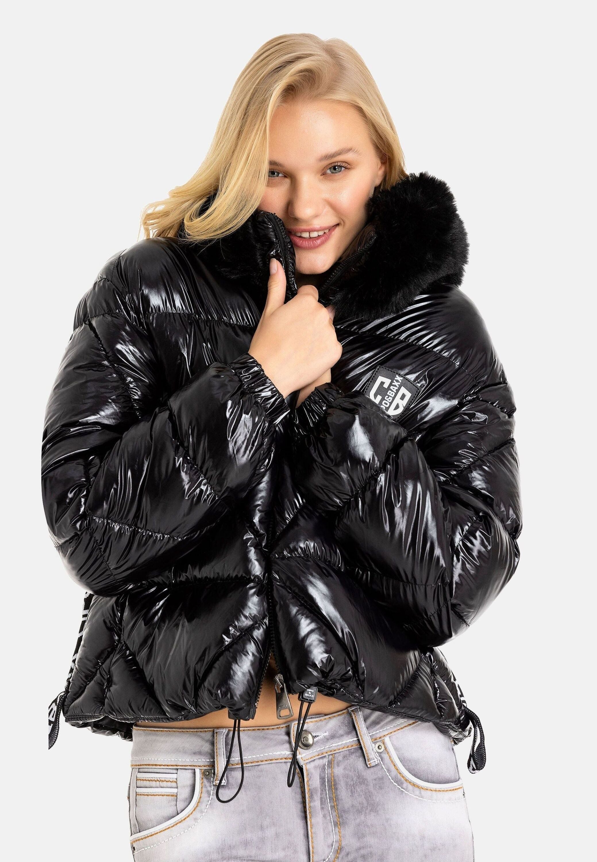 Cipo & Baxx Winterjacke Jacken mit Kunstfellkragen, WM134