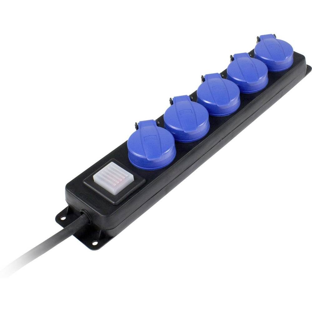 as - Schwabe 5fach-Steckdosenleiste 4.5m IP44 38605 Steckdosenleiste, mit Schalter