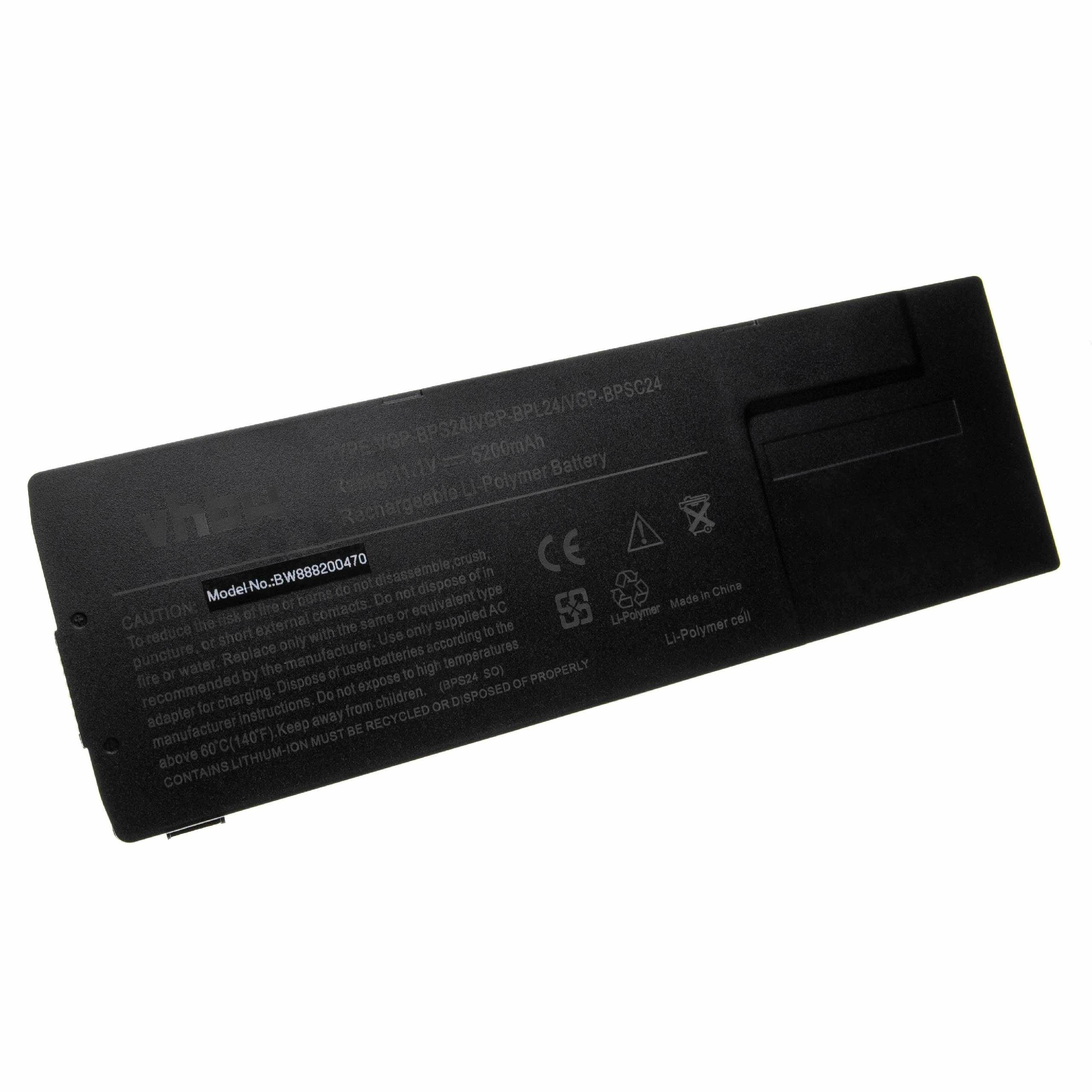 5200 Sony VPC-SB25FH/P, VPC-SB25FH/S, mAh Vaio für passend vhbw Laptop-Akku VPC-SB25FH/W,