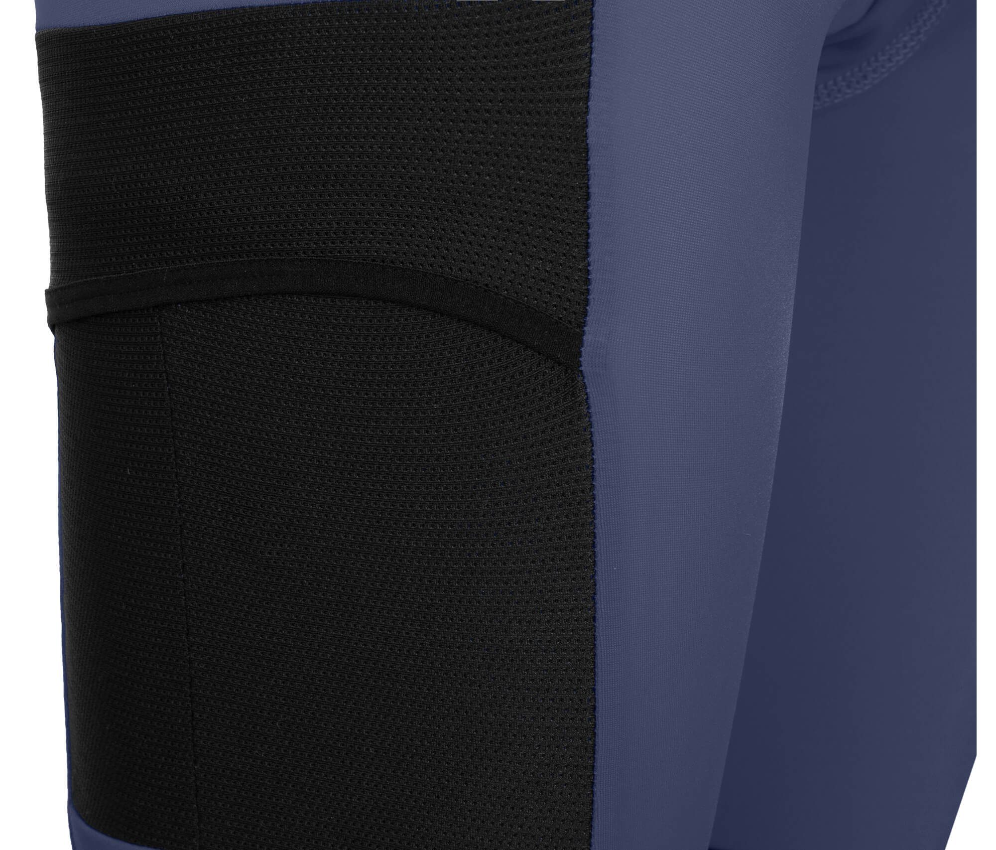 Bermuda (mit Radshorts, bielastisch, Fahrradhose Damen Bergson blau Sitzpolster) Normalgrößen, SUNDRA indigo tight, COMFORT