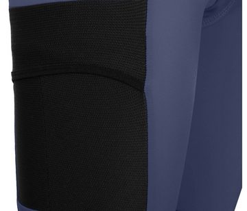 Bergson Fahrradhose SUNDRA COMFORT Bermuda (mit Sitzpolster) Damen Radshorts, bielastisch, tight, Normalgrößen, indigo blau