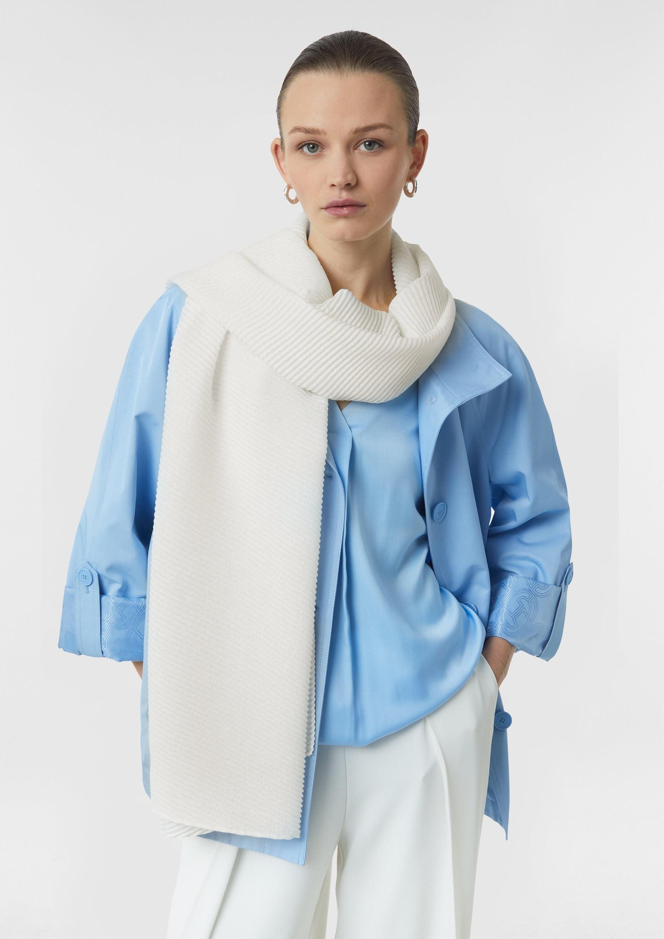 comma Schal Tuch, Plissierter Schal mit Glitzergarn günstig online kaufen