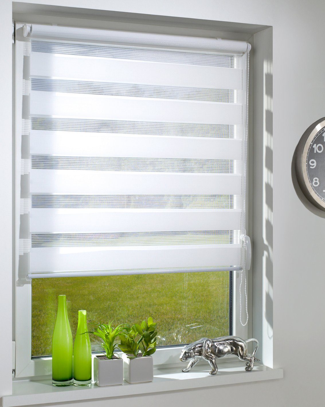 Doppelrollo Duo-Doppelrollo KLEMMFIX, DécoProfi, Lichtschutz, mit Bohren/ohne Bohren, Fenster- oder Wandmontage