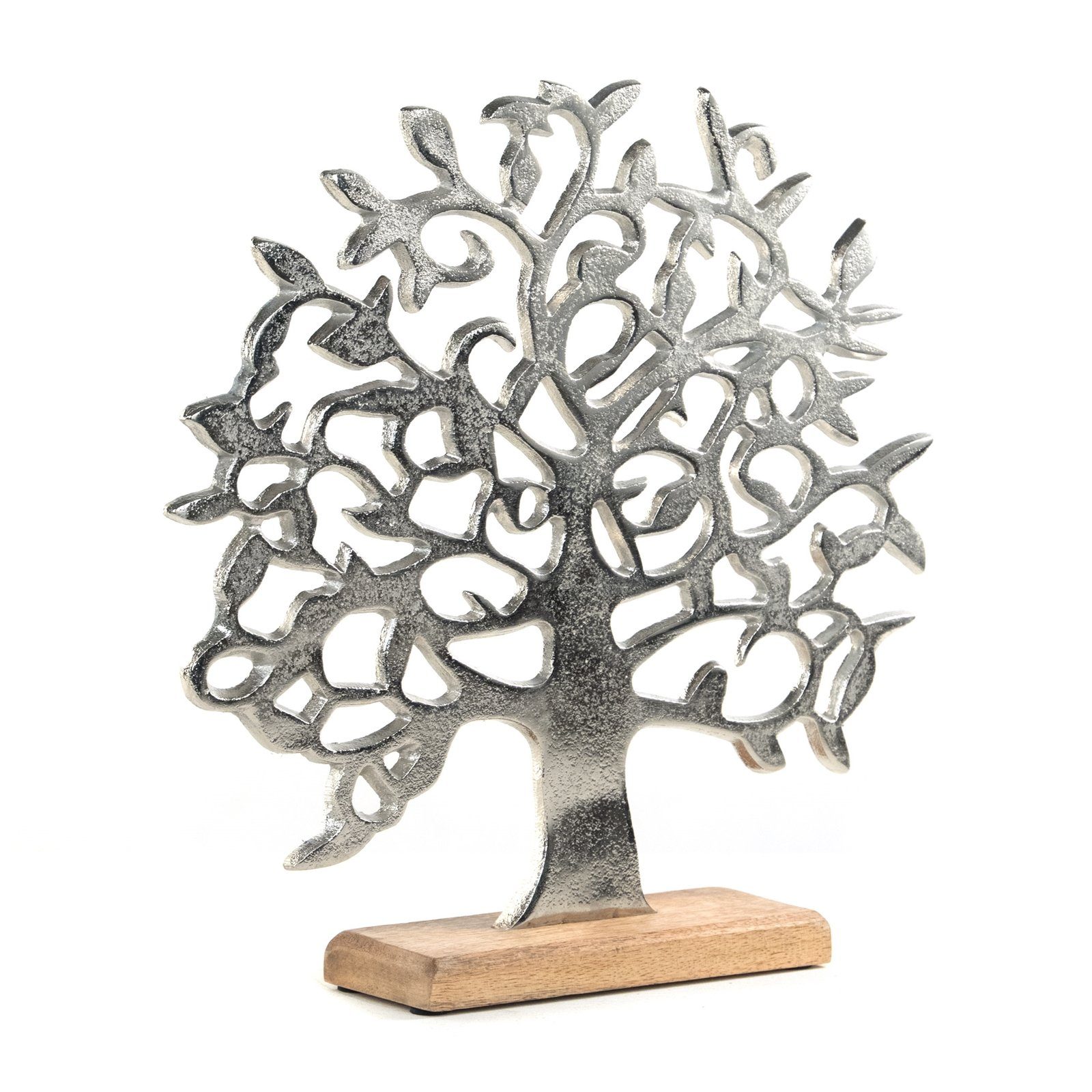 DESIGN DELIGHTS Skulptur LEBENSBAUM AUFSTELLER "ALBERO", Mangoholz, Skulptur auf Sockel