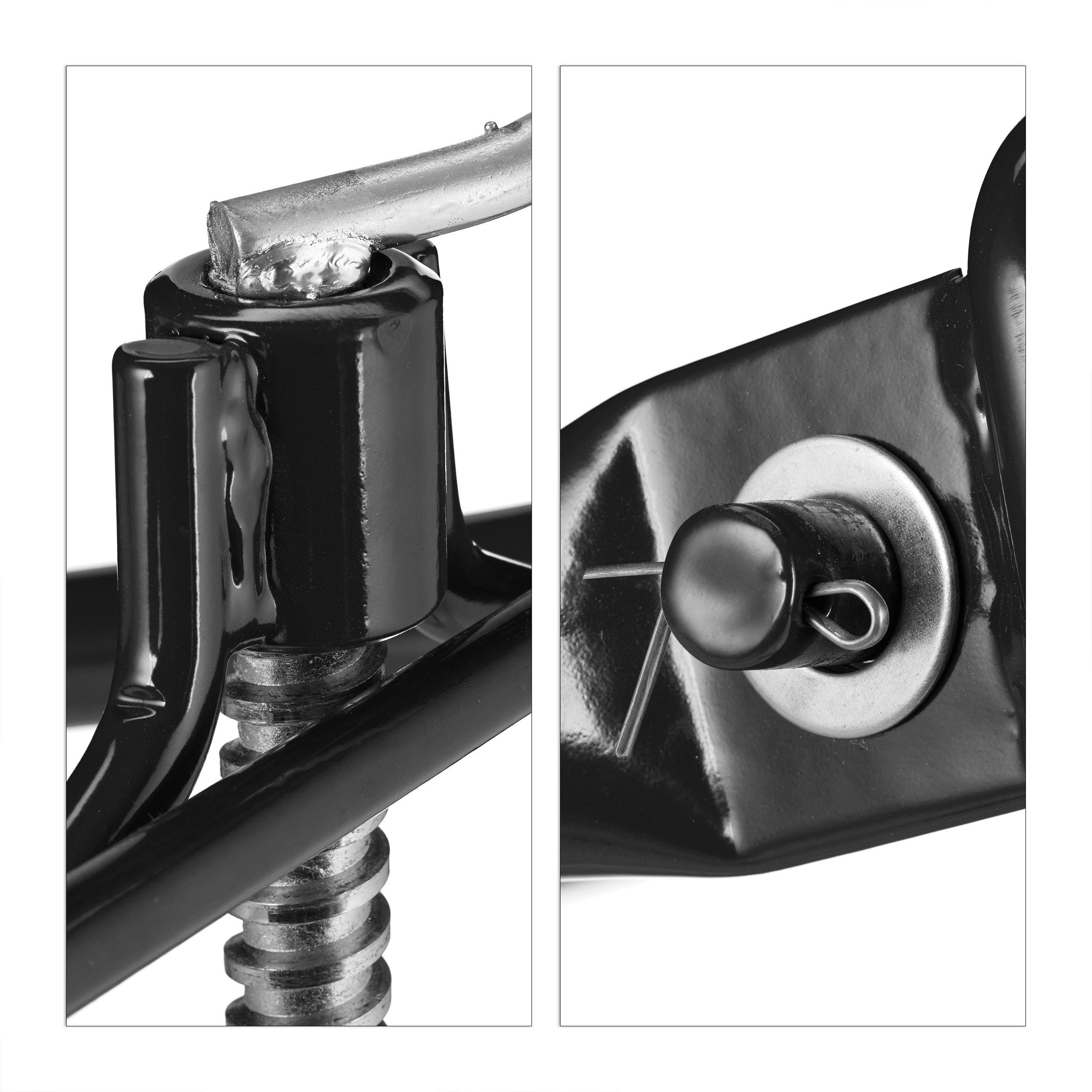 relaxdays Rasentraktor Hebevorrichtung schwarz