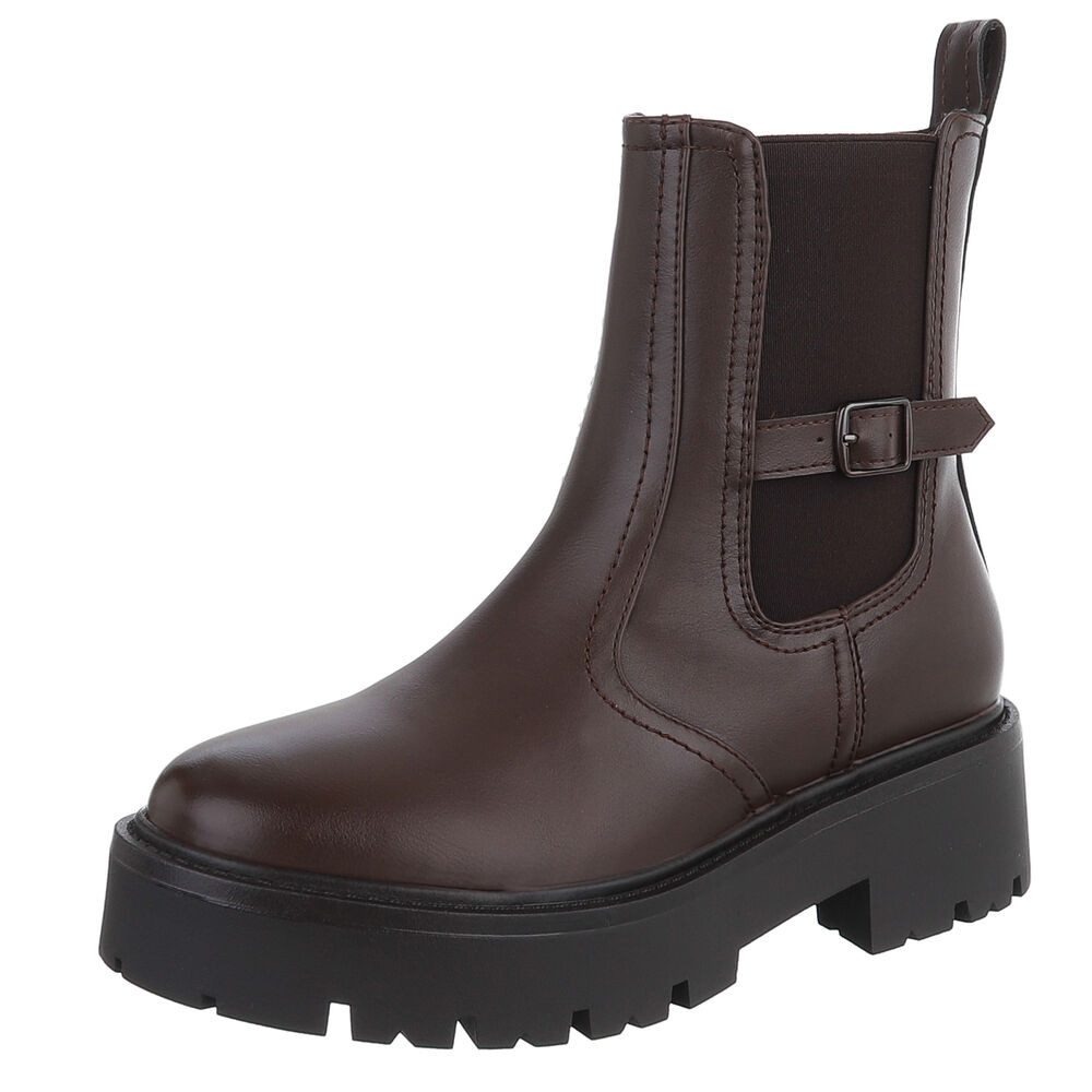 Ital-Design Stylische Chelsea-Boots mit Riemen für günstig online kaufen