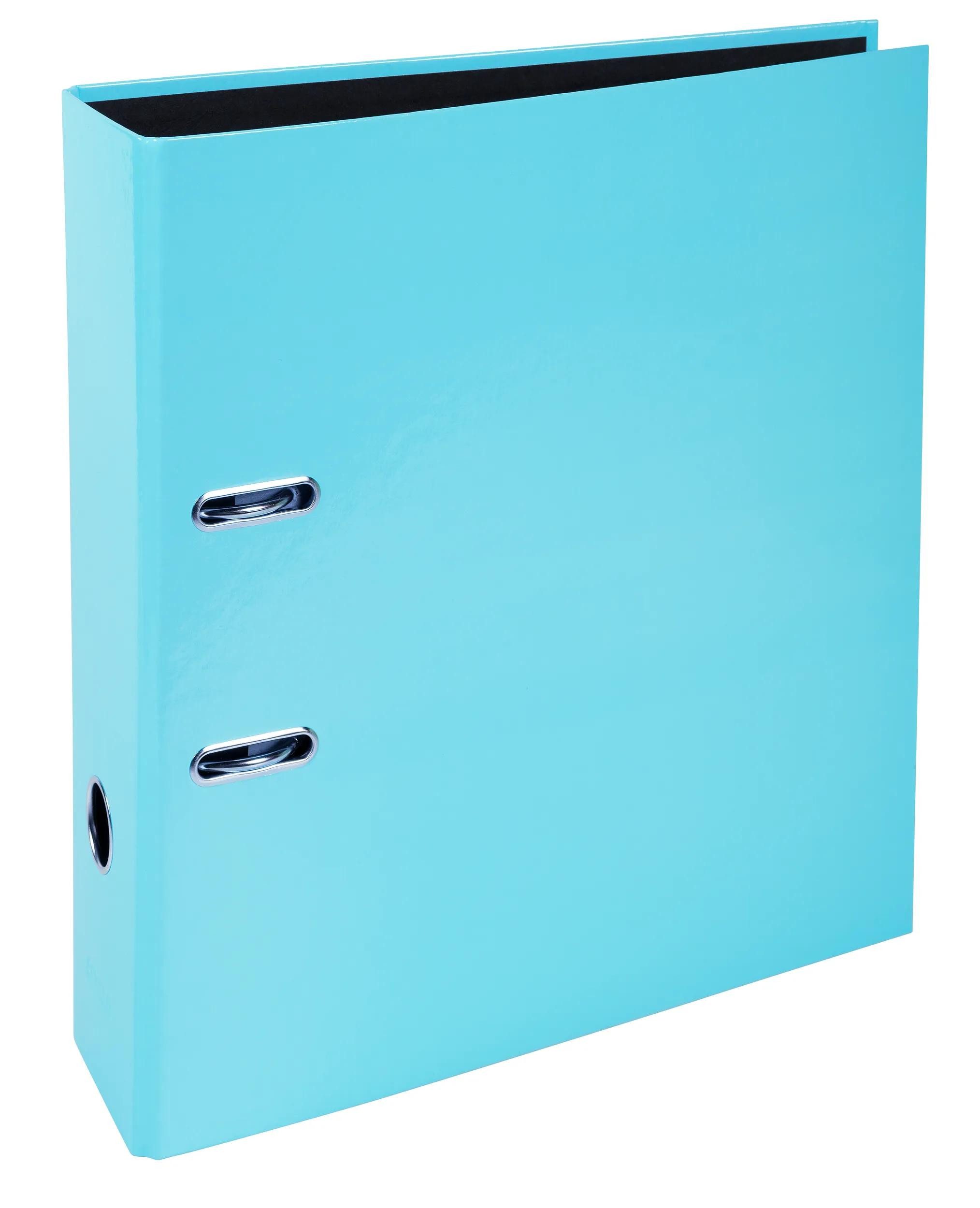 EXACOMPTA Aktenordner 10x Ordner Prem'Touch A4, Rücken 80mm, Aquarel, Pastellblau, 53564E, Ordner Papier Kollektion