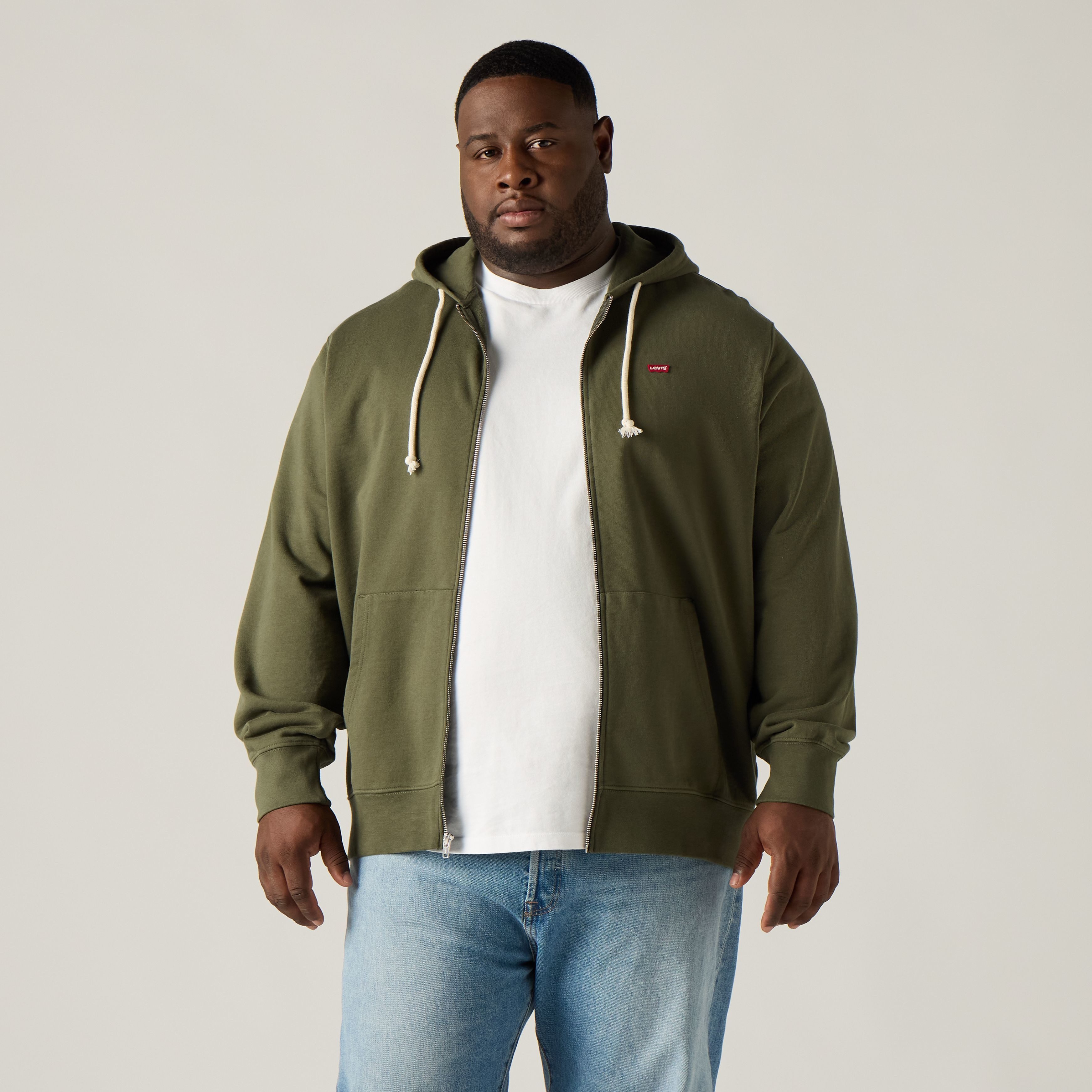 Levi's® Plus Kapuzensweatshirt mit dezentem Levi's® Batwing Logo