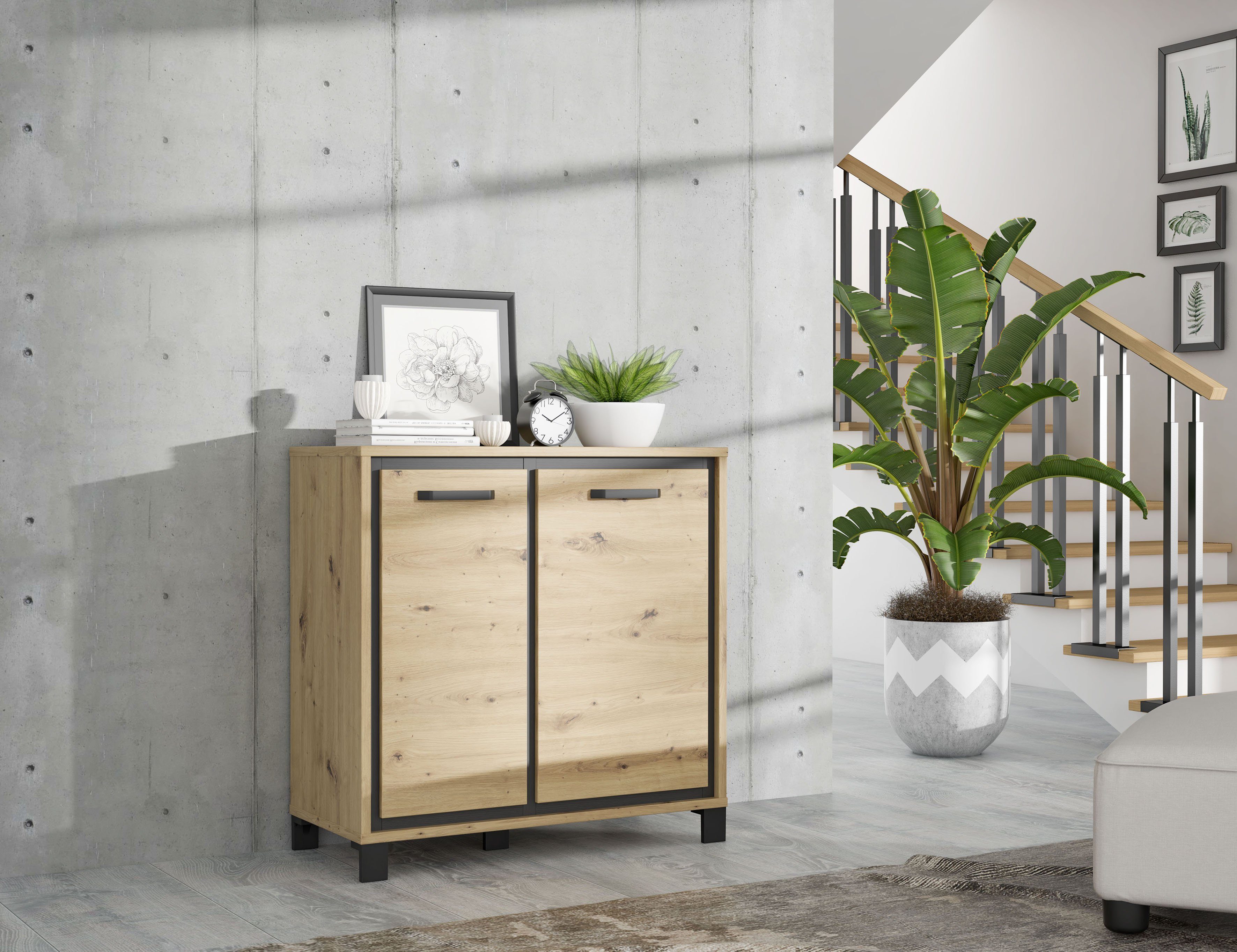 FORTE Kommode Trondheim, Breite 91 cm