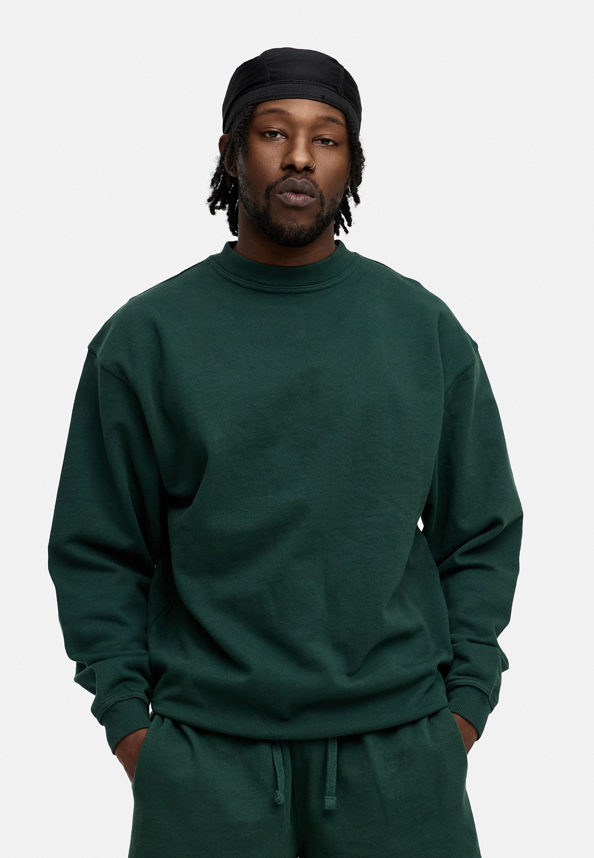 BEHYPE STUDIOS Sweatshirt IM OVERSIZE FIT, CREW-NECK PULLOVER Herren lockerer Rundhals Sweater