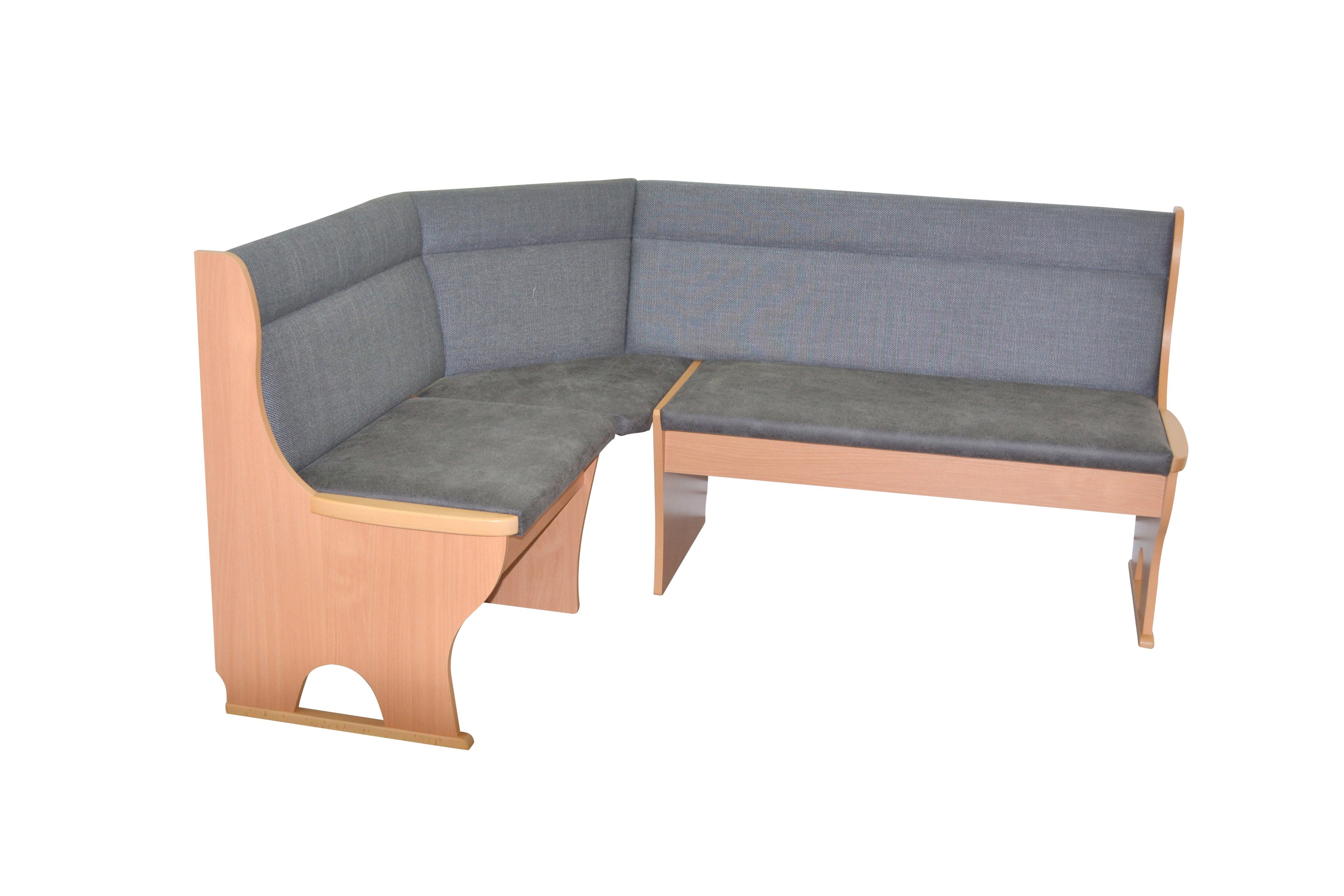 moebel-direkt-online Eckbank Cora II (Stellmaß ca. 125x165 cm, Schenkel rec günstig online kaufen