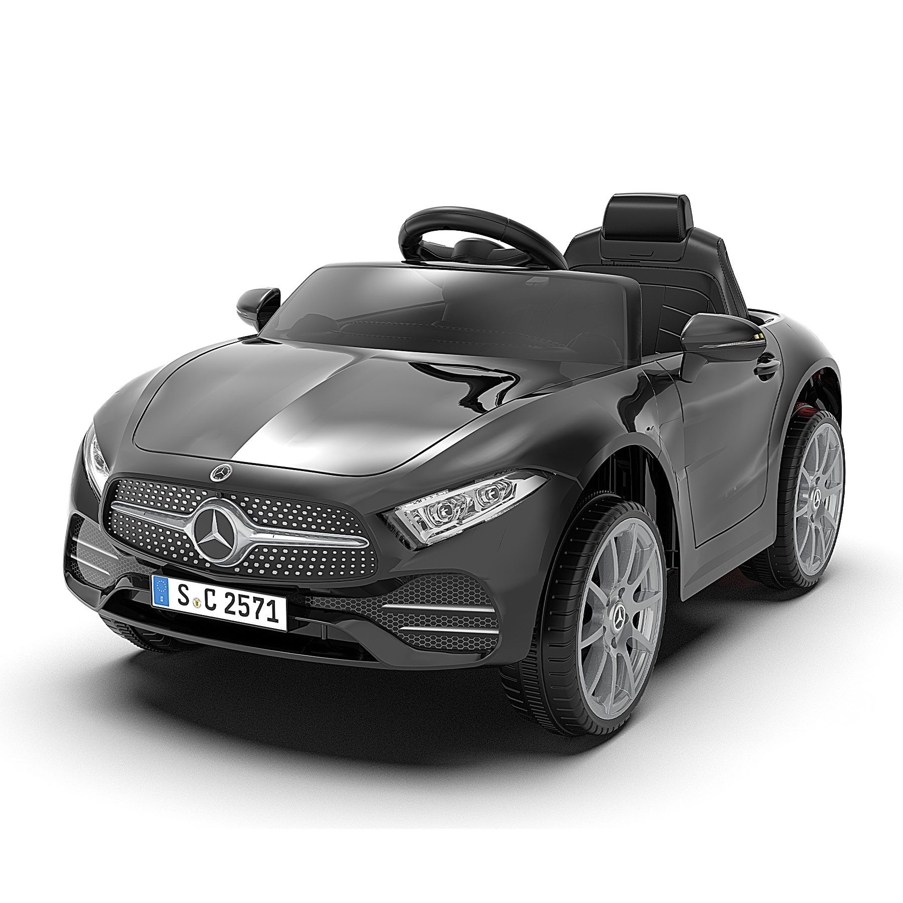HomeMiYN Elektro-Kinderauto Mercedes Benz GTR 6V Kinder Elektroauto Kinderfahrzeug 2,5-4,5 km/h