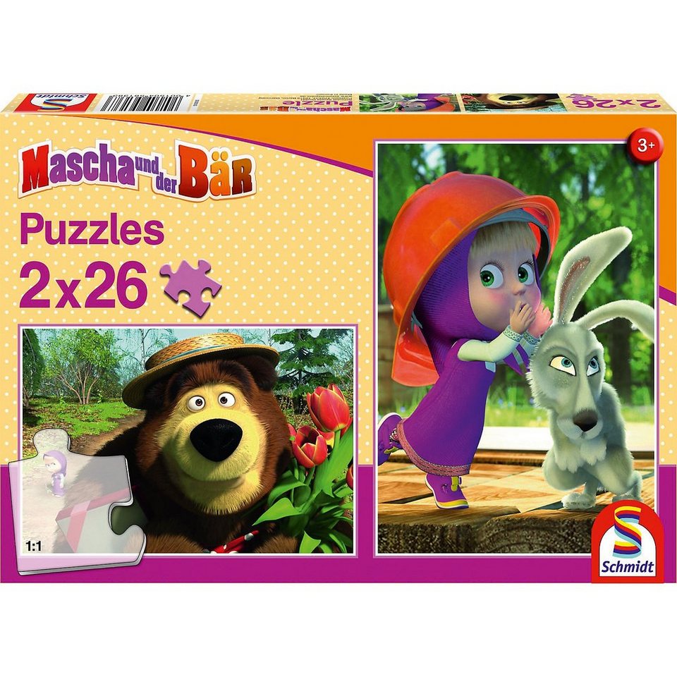 Schmidt Spiele Mascha und der Bär, Im Wald, 2x26 Teile online kaufen OTTO Schmidt Spiele Mascha und der Bär, Im Wald, 2x26 Teile online kaufen OTTO