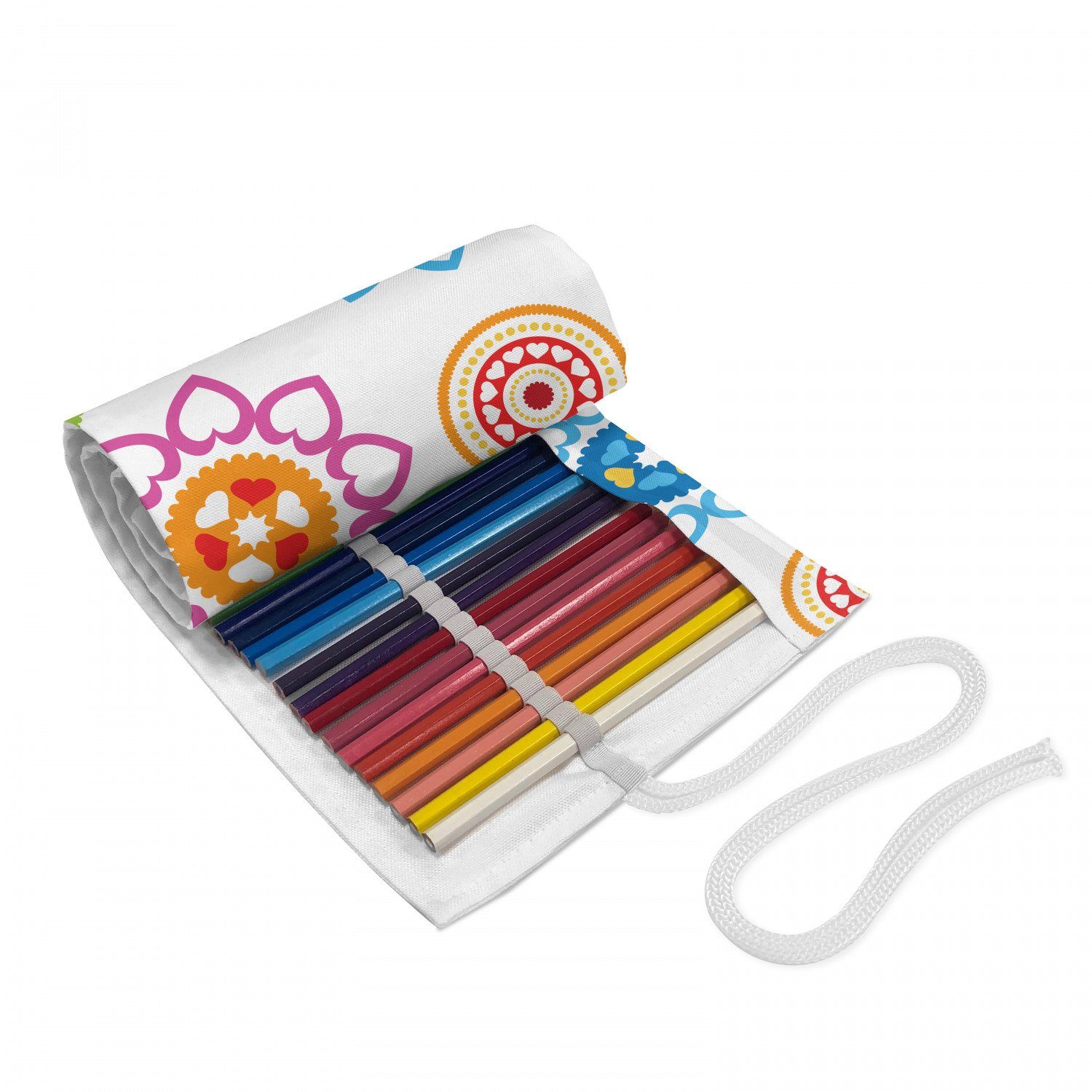 Spielzeug Federmäppchen Abakuhaus Federmäppchen langlebig und tragbar Segeltuch Stiftablage Organizer, Modern Bunte Muster