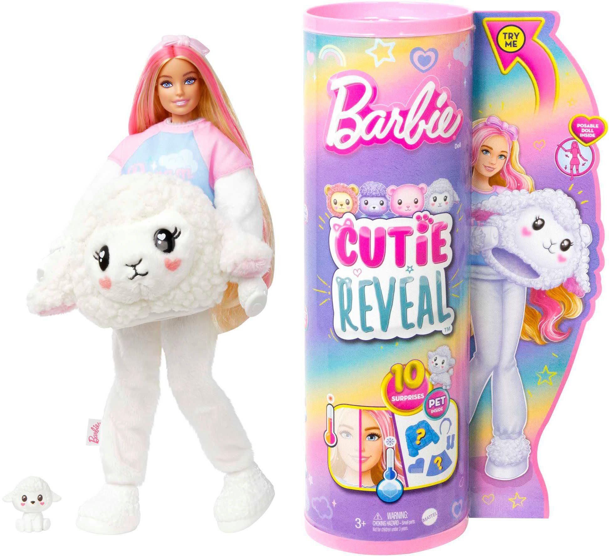 Mattel® Barbie Anziehpuppe Cutie Reveal, Cozy Cute Lämmchen