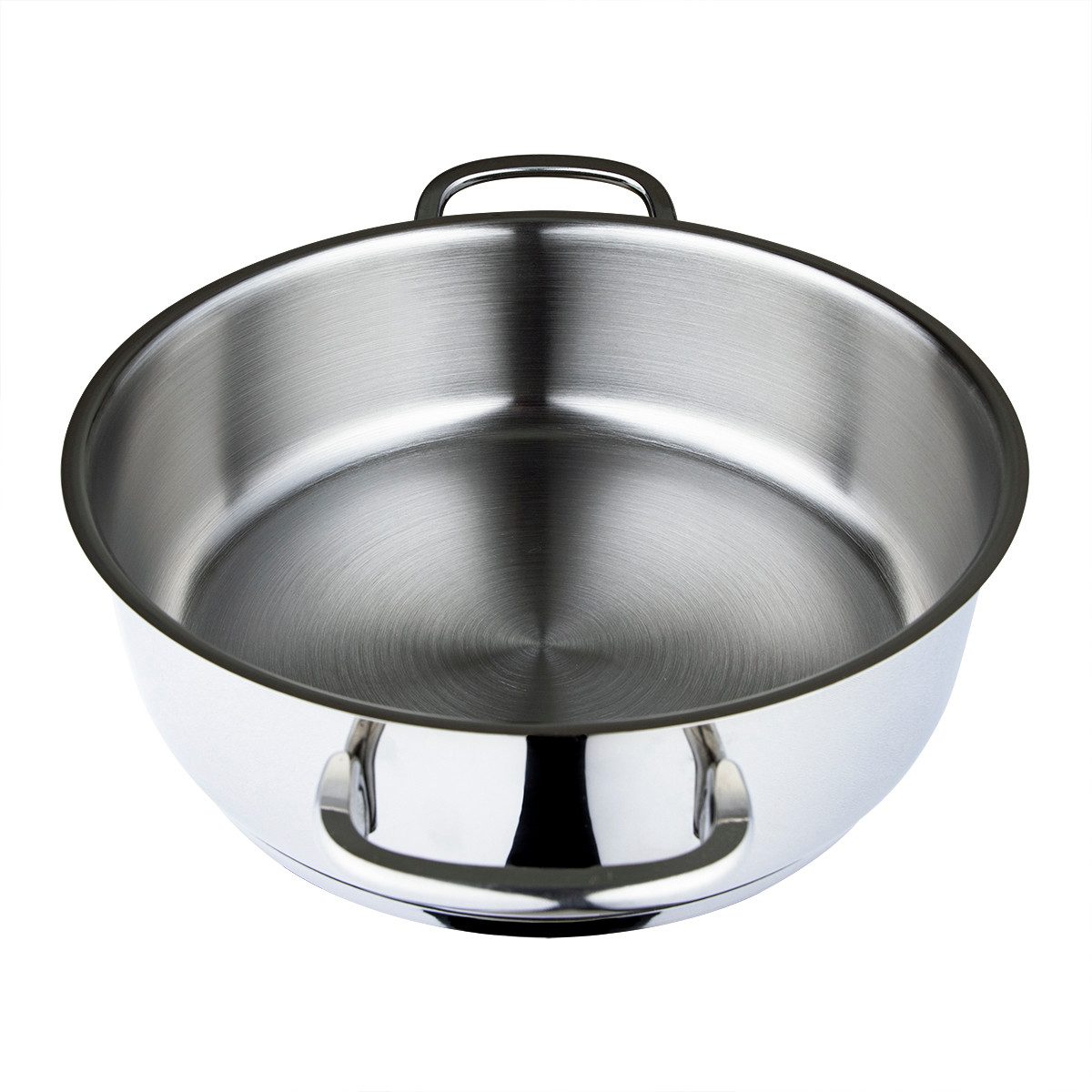 SERENK Servierpfanne Serenk Modernist Edelstahl Servierpfanne Ø 24 cm – 2,4 l, elegant & fu