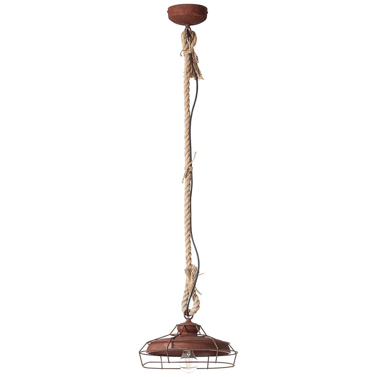 Brilliant Pendelleuchte 30cm E27, Pendelleuchte rostfarbend geeigne 1x Lampe Peter, A60, Peter 60W