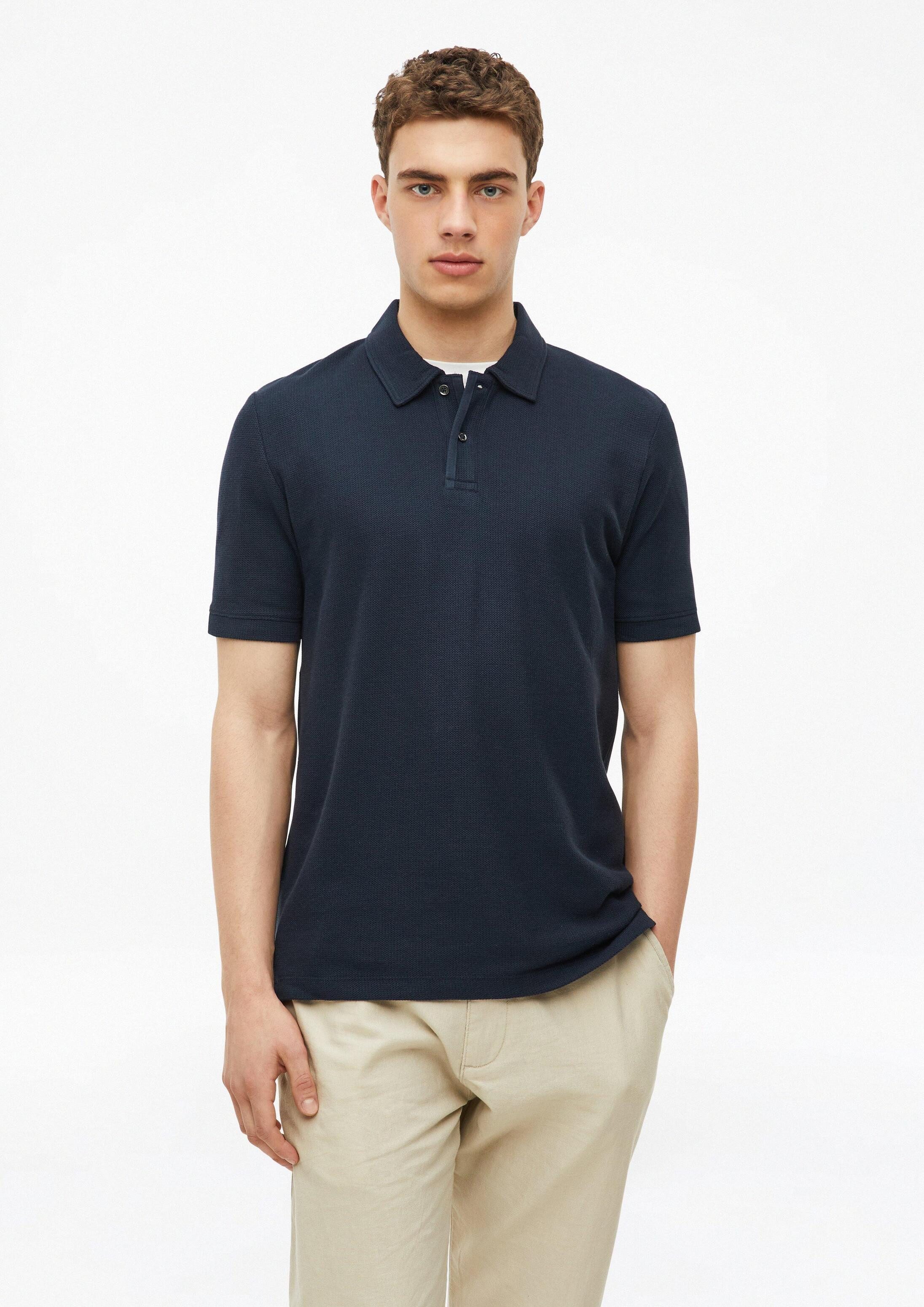 s.Oliver Kurzarmshirt Polo-Shirt Strukturiertes Poloshirt mit Seitenschlitzen