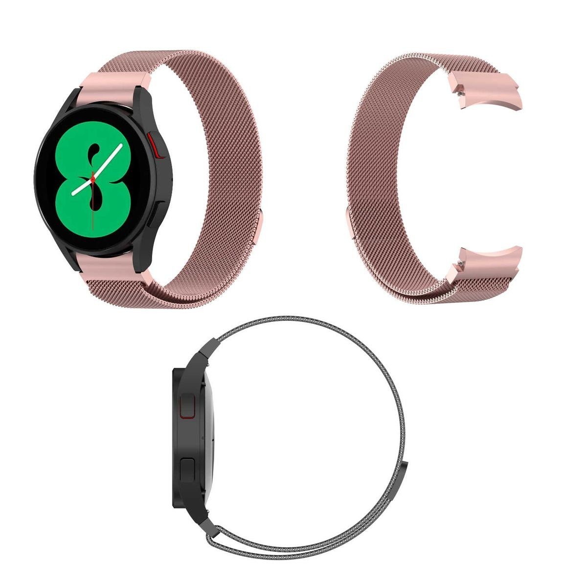 Wigento Smartwatch-Armband Für Samsung Galaxy Watch FE 6 5 4 Normal Pro Cla günstig online kaufen