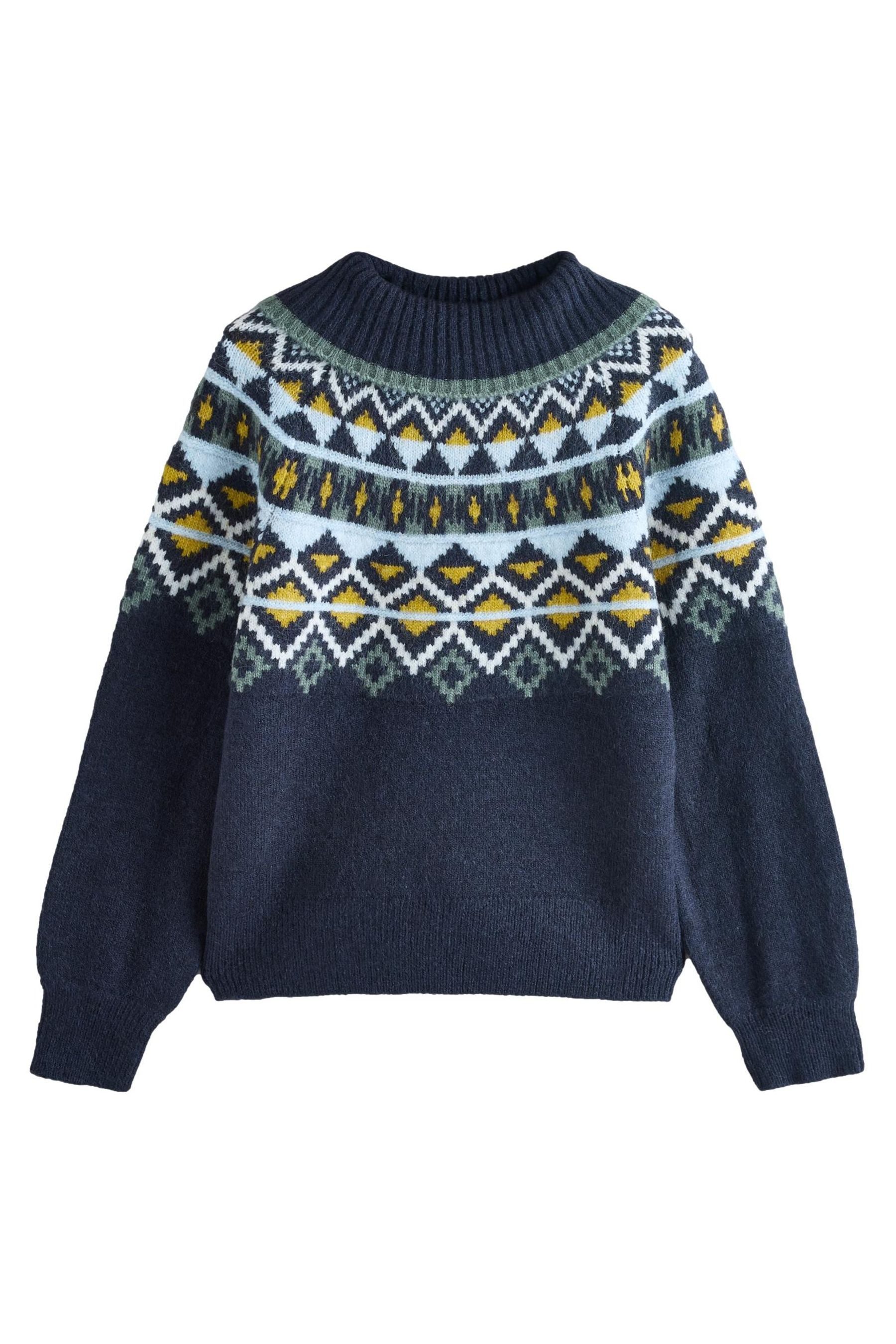 LAURA ASHLEY Strickpullover Laura Ashley Rollkragenpullover mit Norwegermuster (1-tlg)